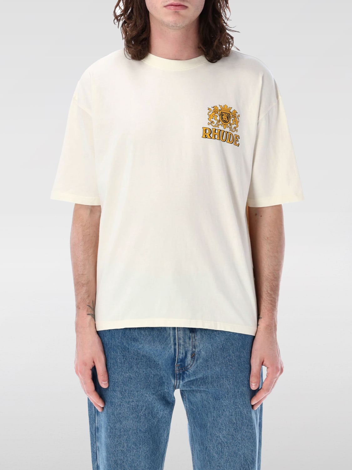 Giglio T-shirt Rhude in cotone con logo stampato