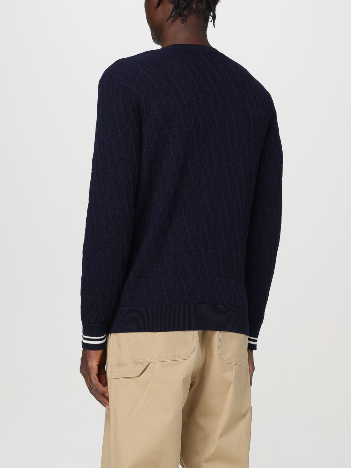 VALENTINO SWEATER: Sweater men Valentino, Blue - Img 3