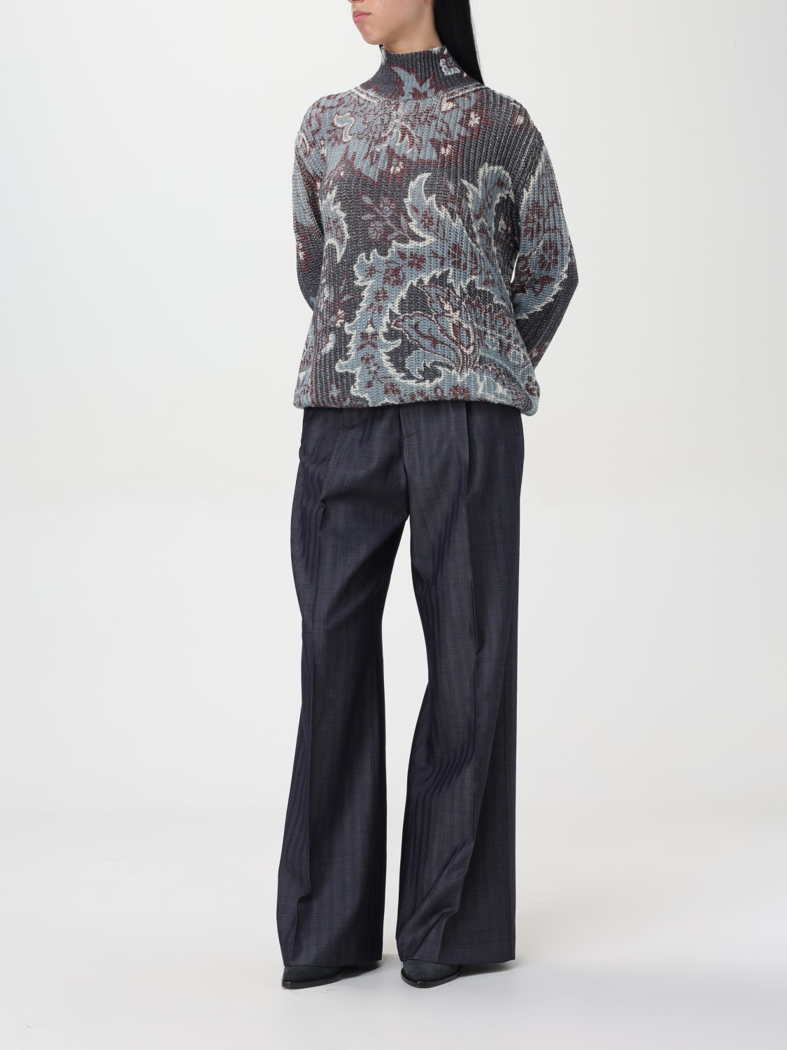 ETRO PANTS: Pants woman Etro, Blue - Img 2