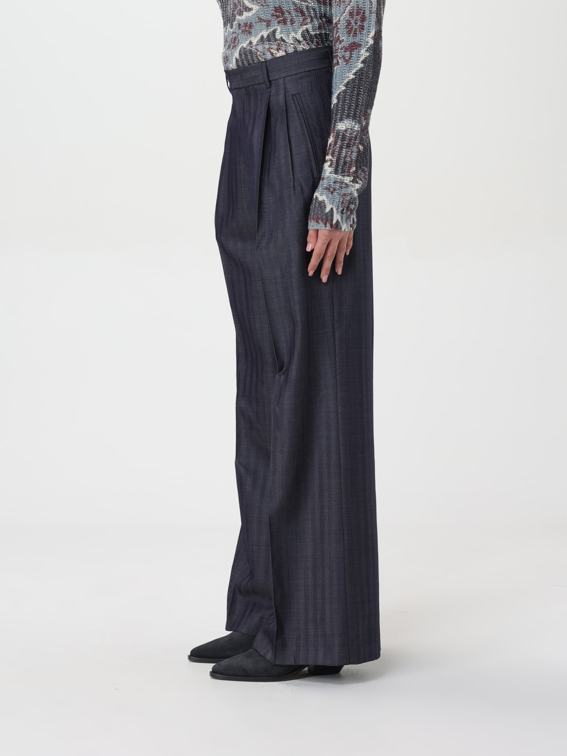 ETRO PANTS: Pants woman Etro, Blue - Img 4