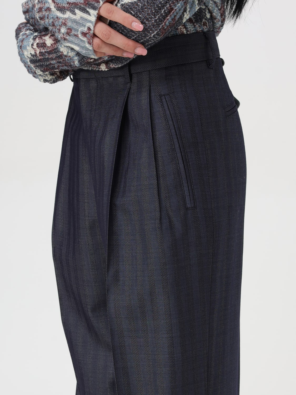 ETRO PANTS: Pants woman Etro, Blue - Img 5