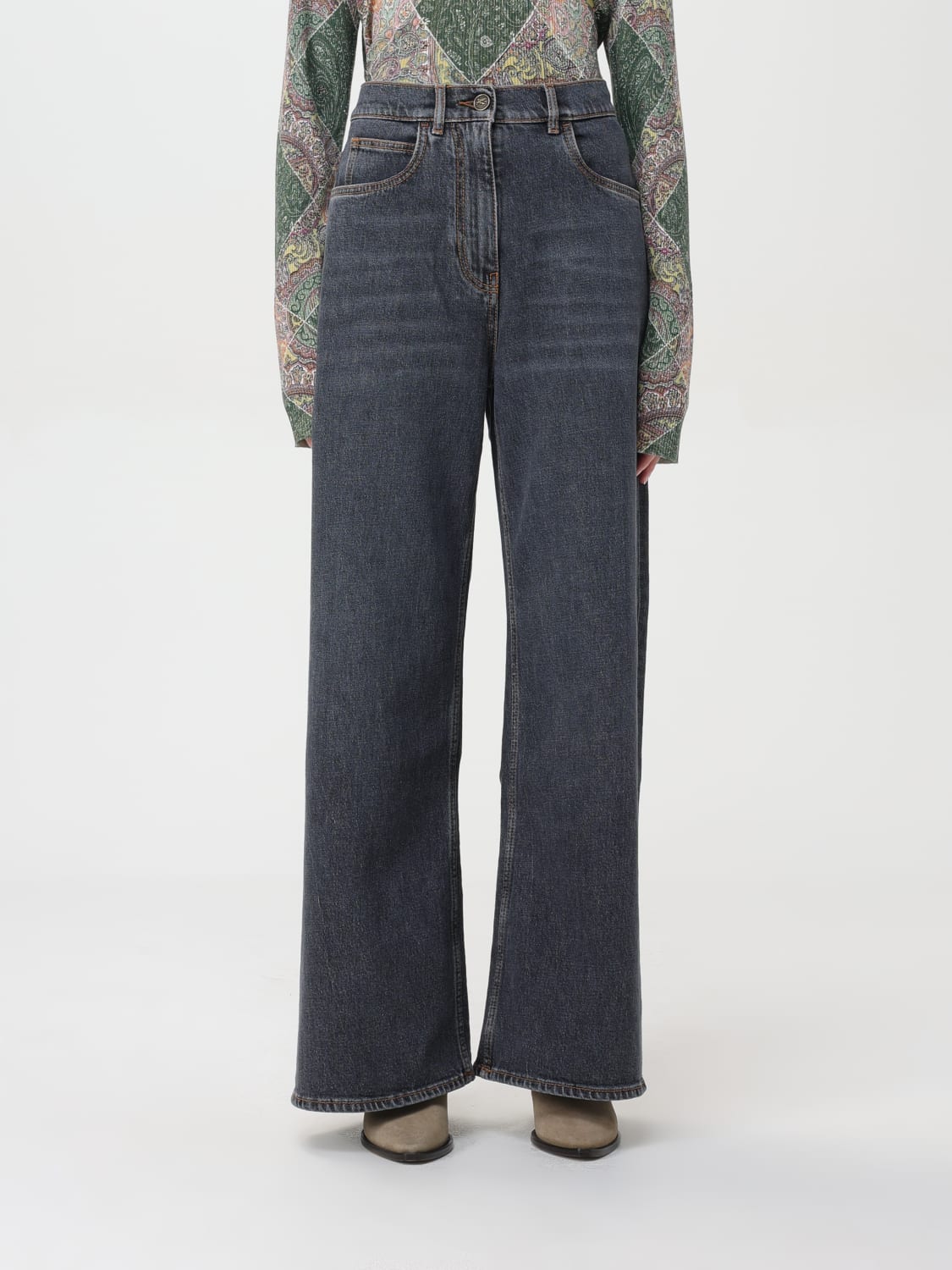 ETRO JEANS: Jeans femme Etro, Gris - Img 1