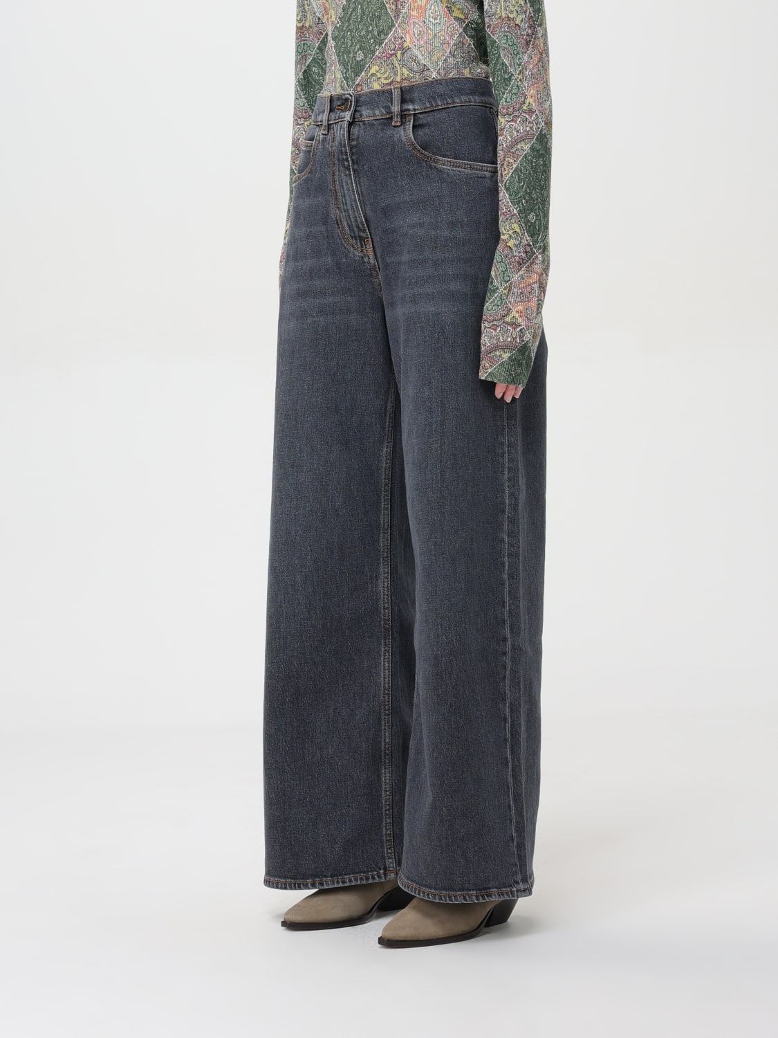 ETRO JEANS: Jeans femme Etro, Gris - Img 4