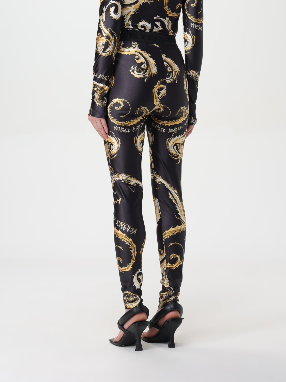 VERSACE JEANS COUTURE PANTS: Pants woman Versace Jeans Couture, Black - Img 2