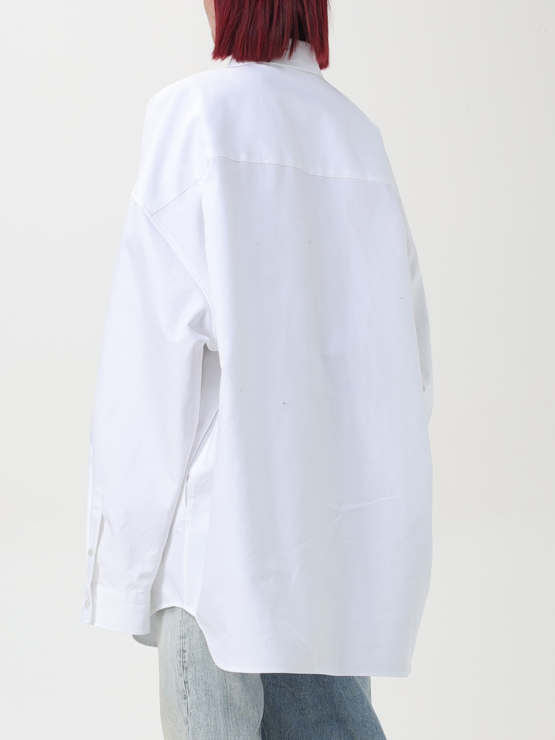 BALENCIAGA CAMISA: Abrigo mujer Balenciaga, Blanco - Img 3