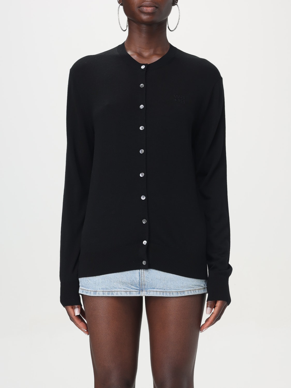 ALEXANDER WANG CARDIGAN: Pull femme Alexander Wang, Noir - Img 1