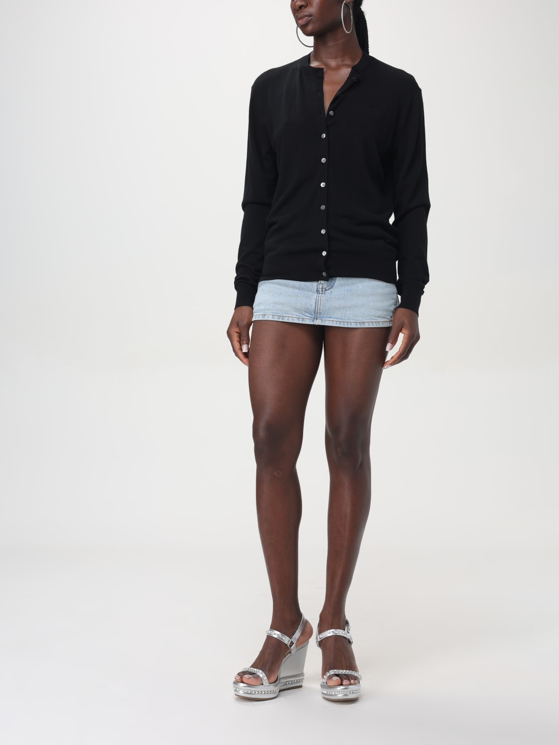 ALEXANDER WANG CARDIGAN: Pull femme Alexander Wang, Noir - Img 2