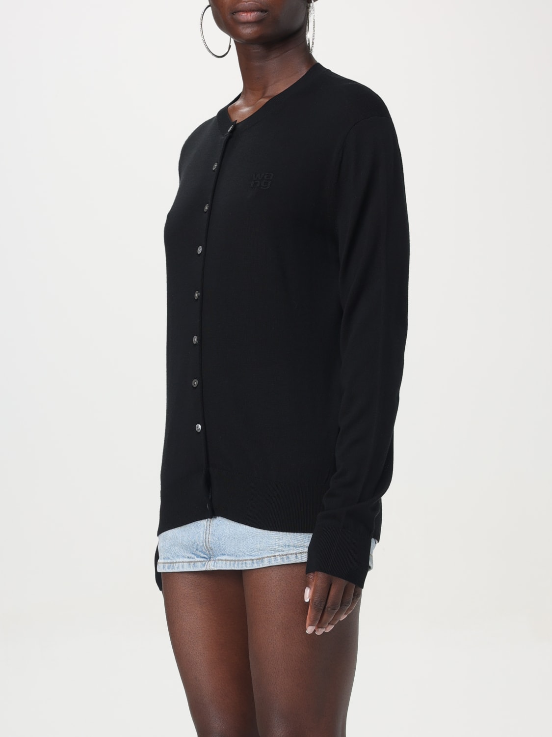 ALEXANDER WANG CARDIGAN: Pull femme Alexander Wang, Noir - Img 4