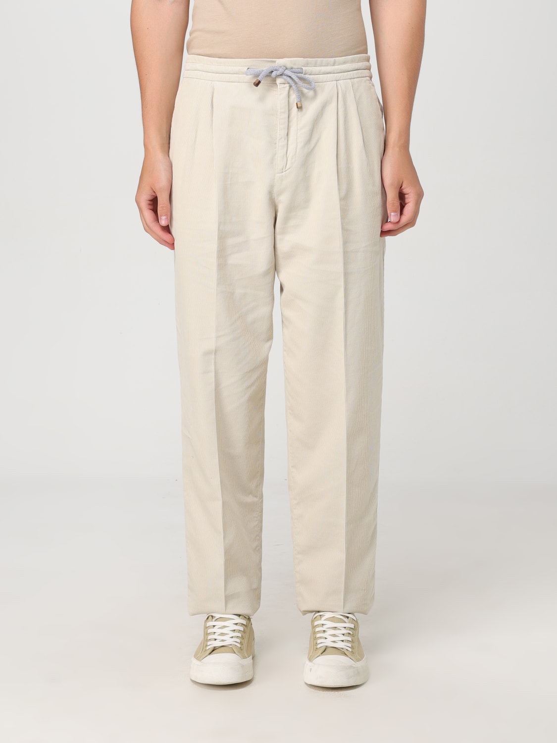 BRUNELLO CUCINELLI PANTS: Pants men Brunello Cucinelli, Beige - Img 1