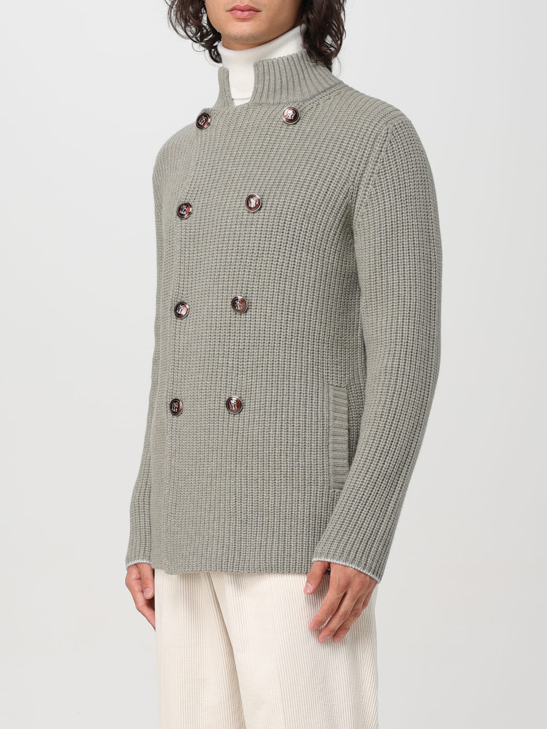 BRUNELLO CUCINELLI CARDIGAN: Cardigan men Brunello Cucinelli, Green - Img 4