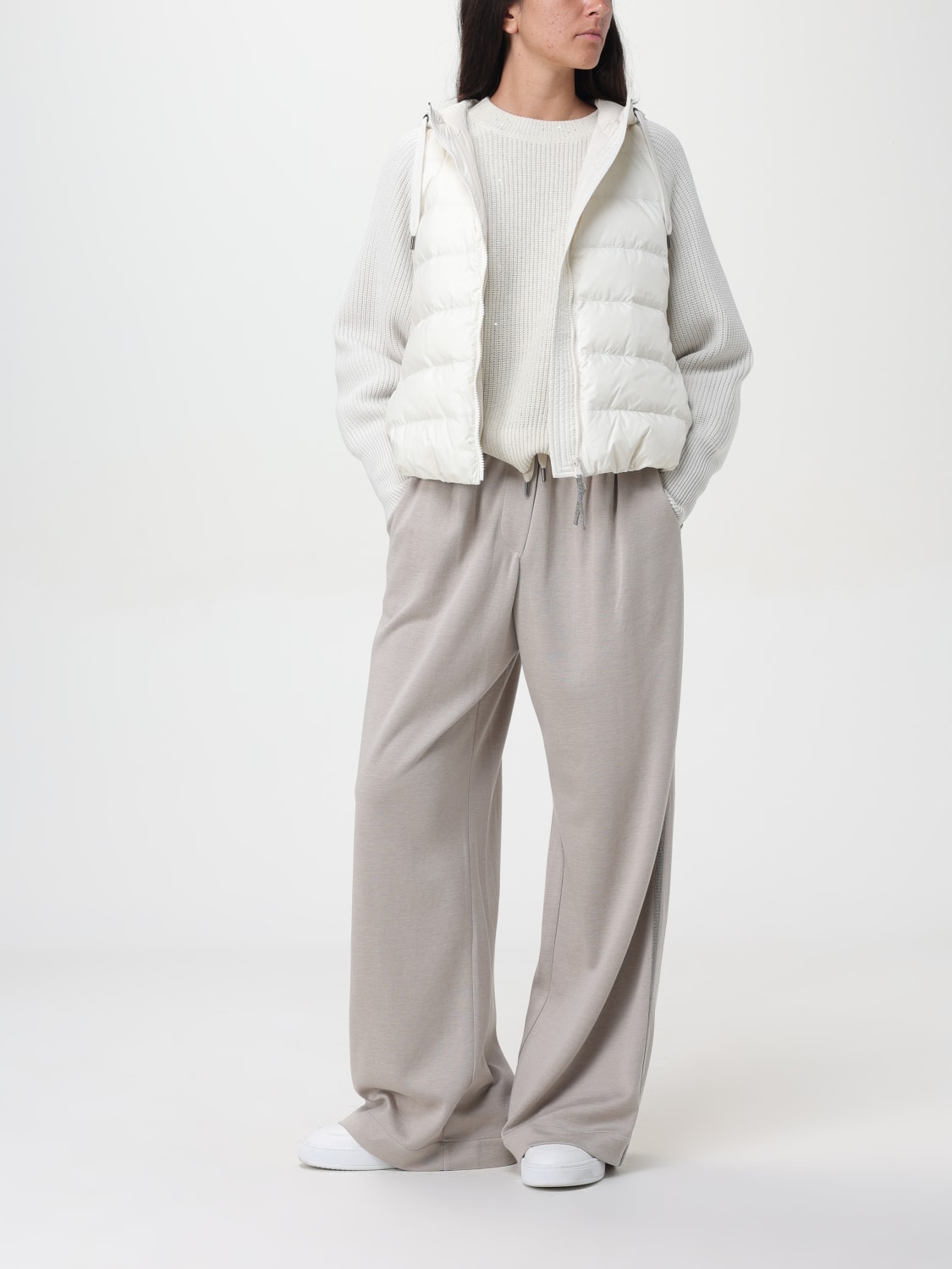 BRUNELLO CUCINELLI SWEATER: Cardigan woman Brunello Cucinelli, White - Img 2