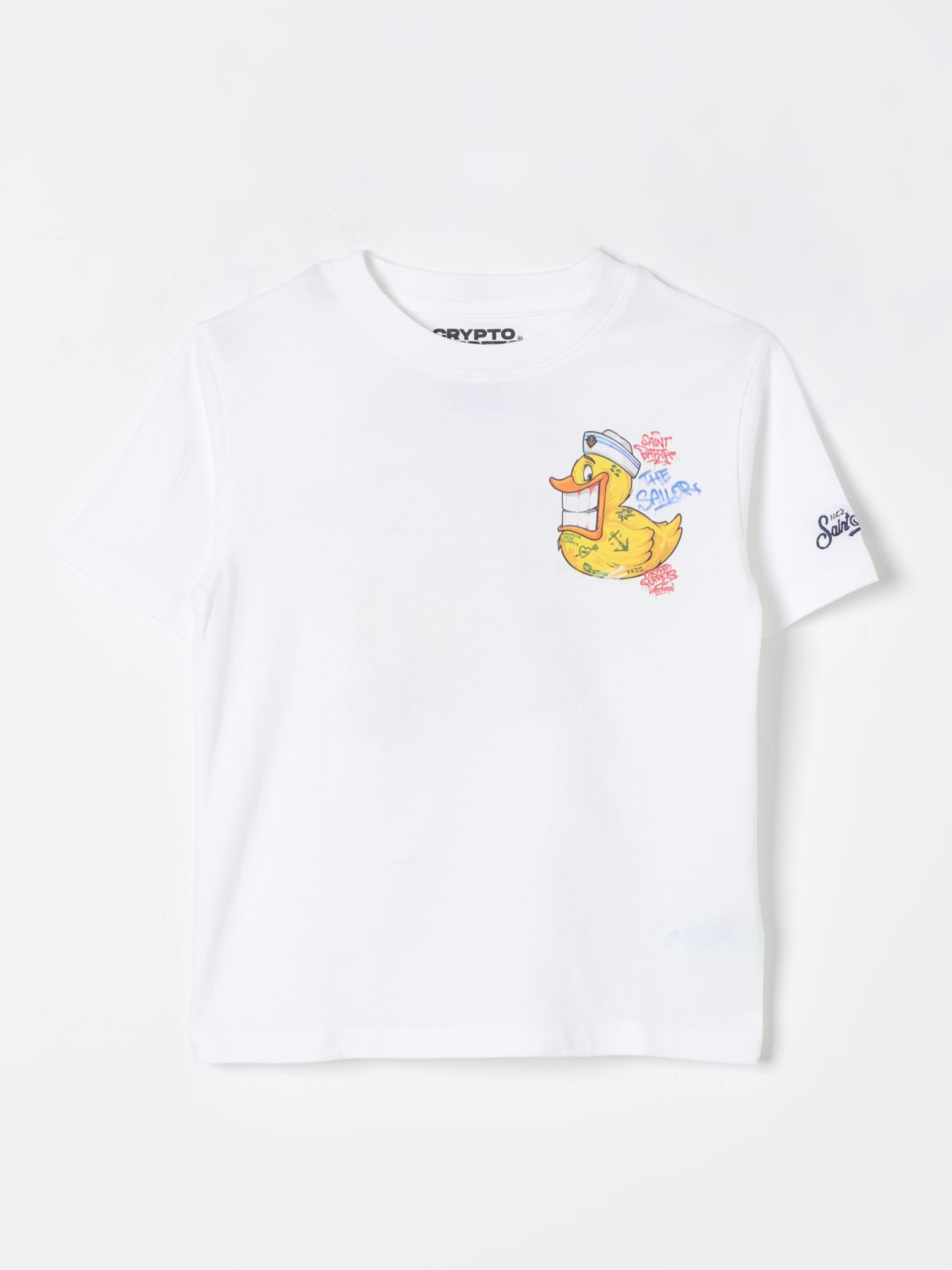 MC2 SAINT BARTH T-SHIRT: T-shirt kids Mc2 Saint Barth, White - Img 1