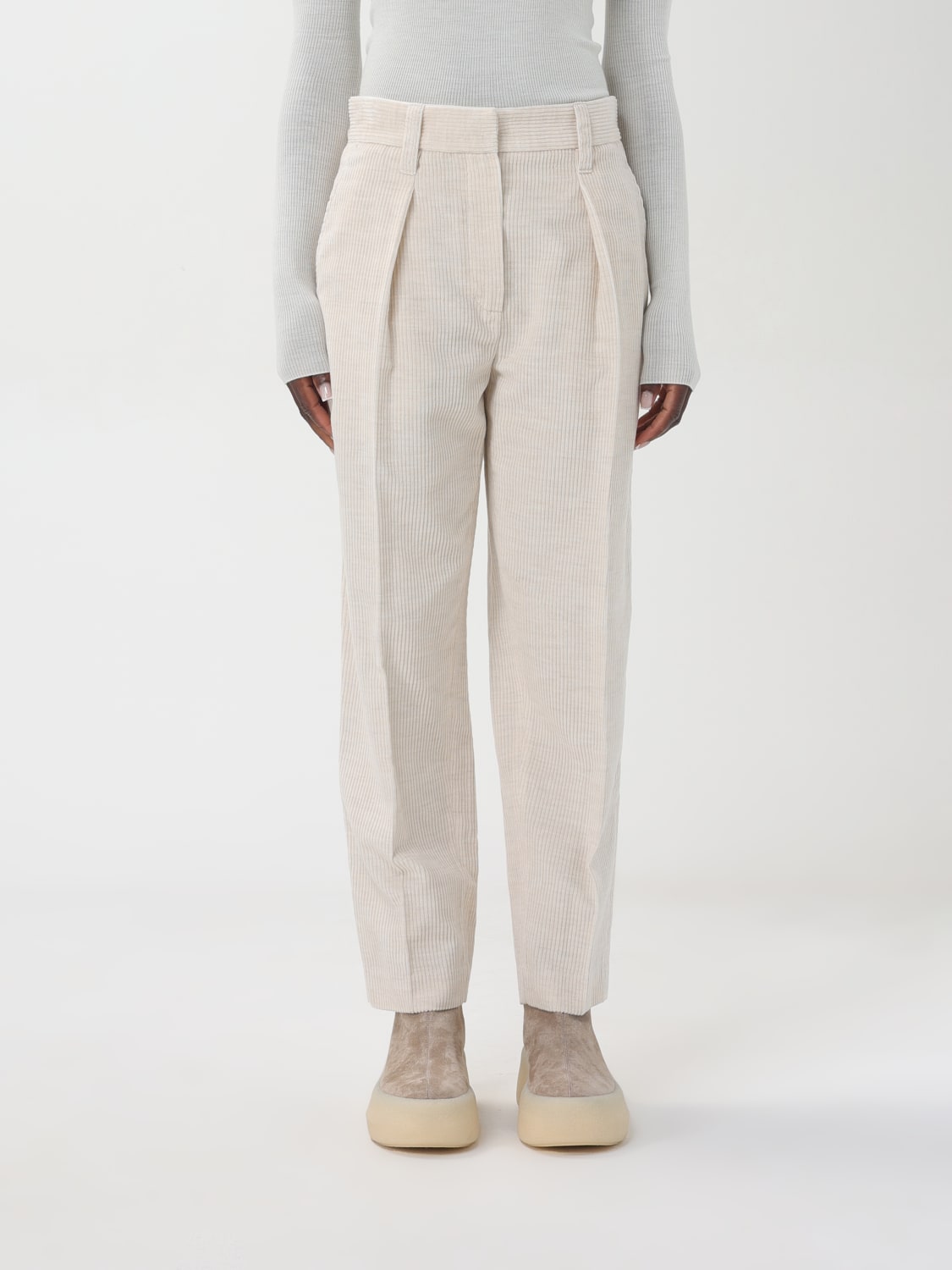 Giglio Pantalone in misto cotone Brunello Cucinelli