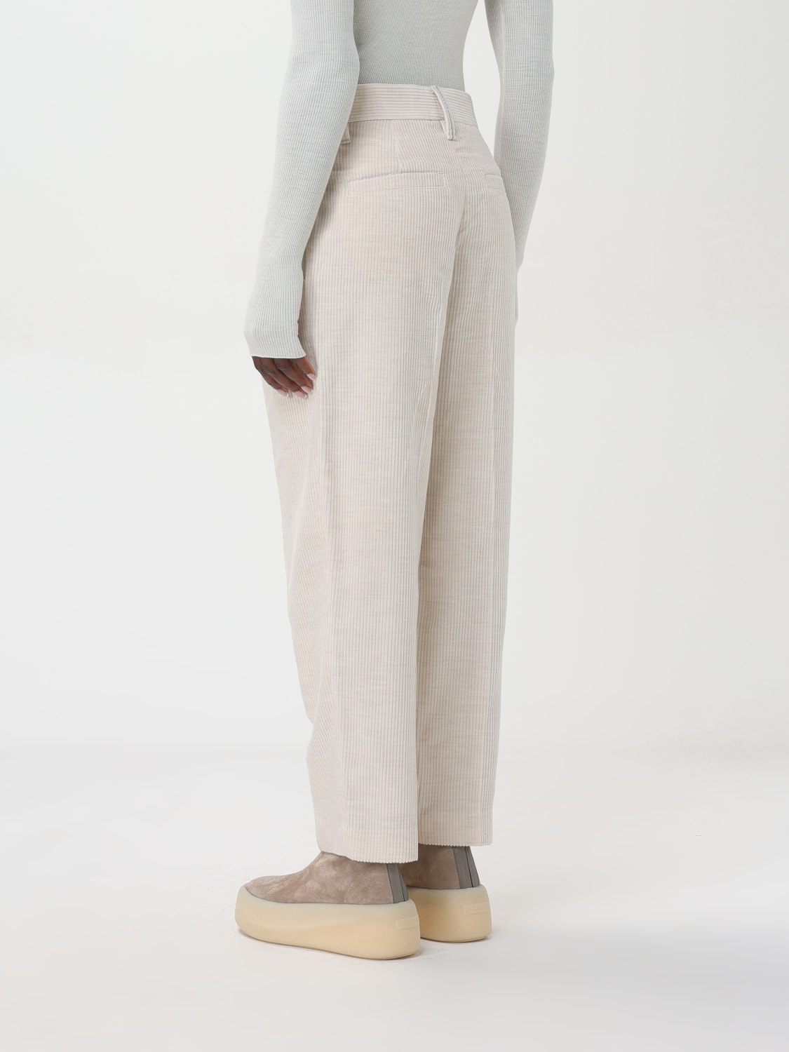 BRUNELLO CUCINELLI PANTS: Pants woman Brunello Cucinelli, White - Img 3