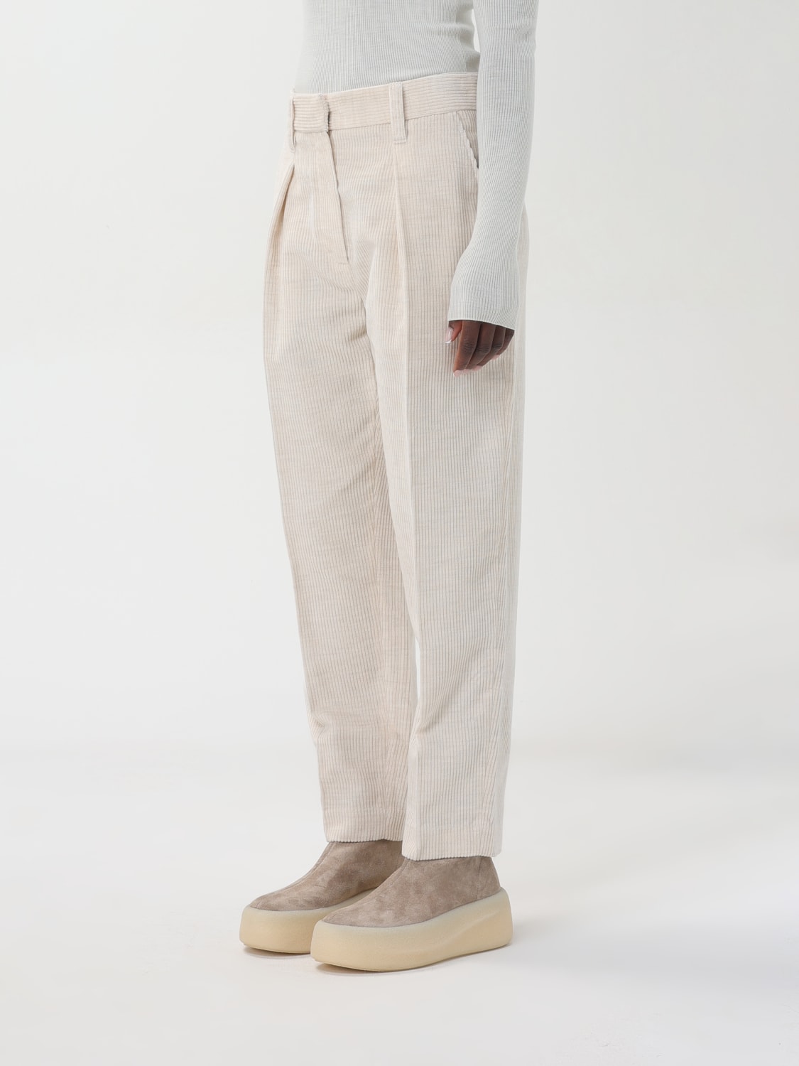 BRUNELLO CUCINELLI PANTS: Pants woman Brunello Cucinelli, White - Img 4