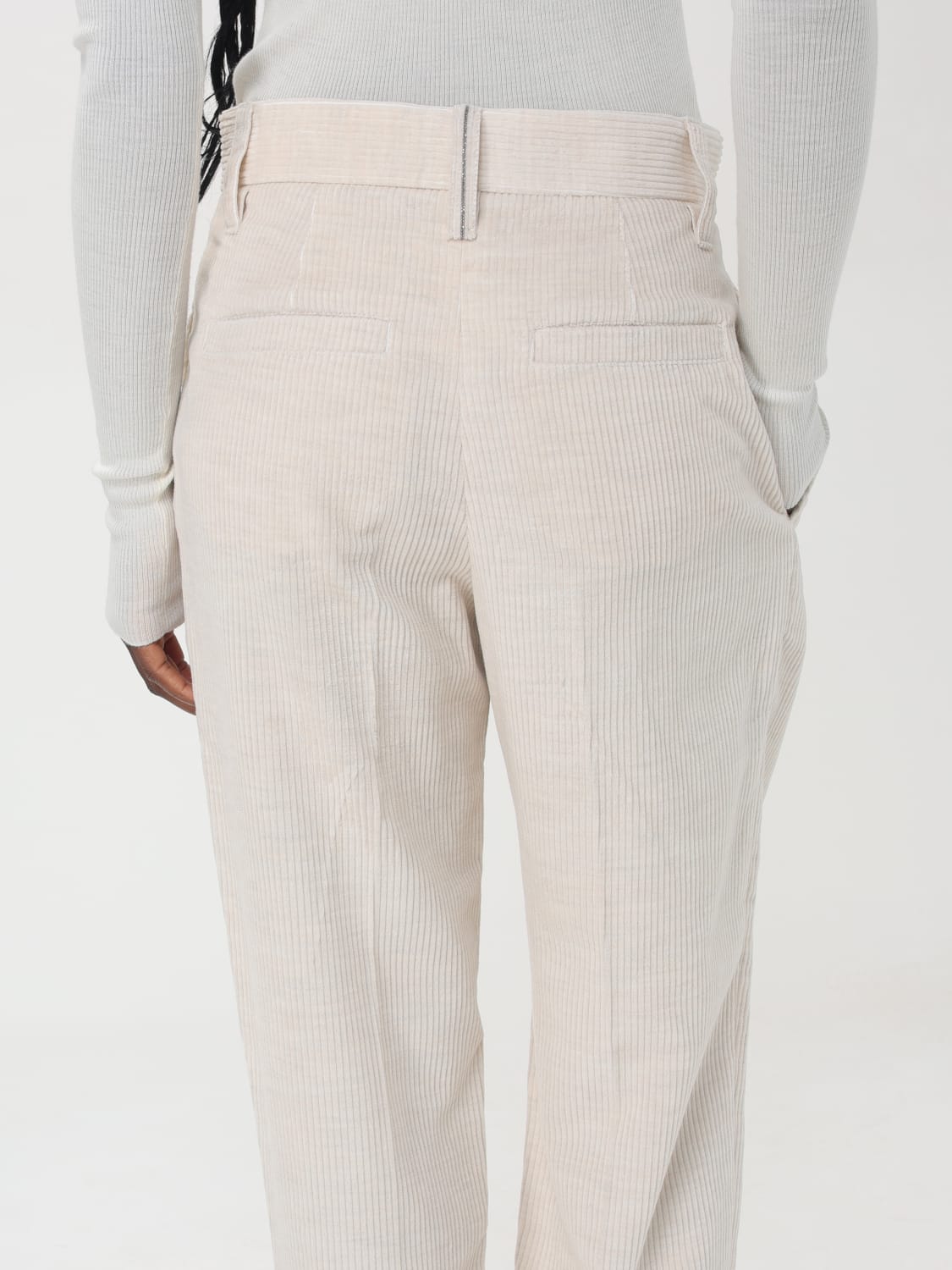 BRUNELLO CUCINELLI PANTS: Pants woman Brunello Cucinelli, White - Img 5