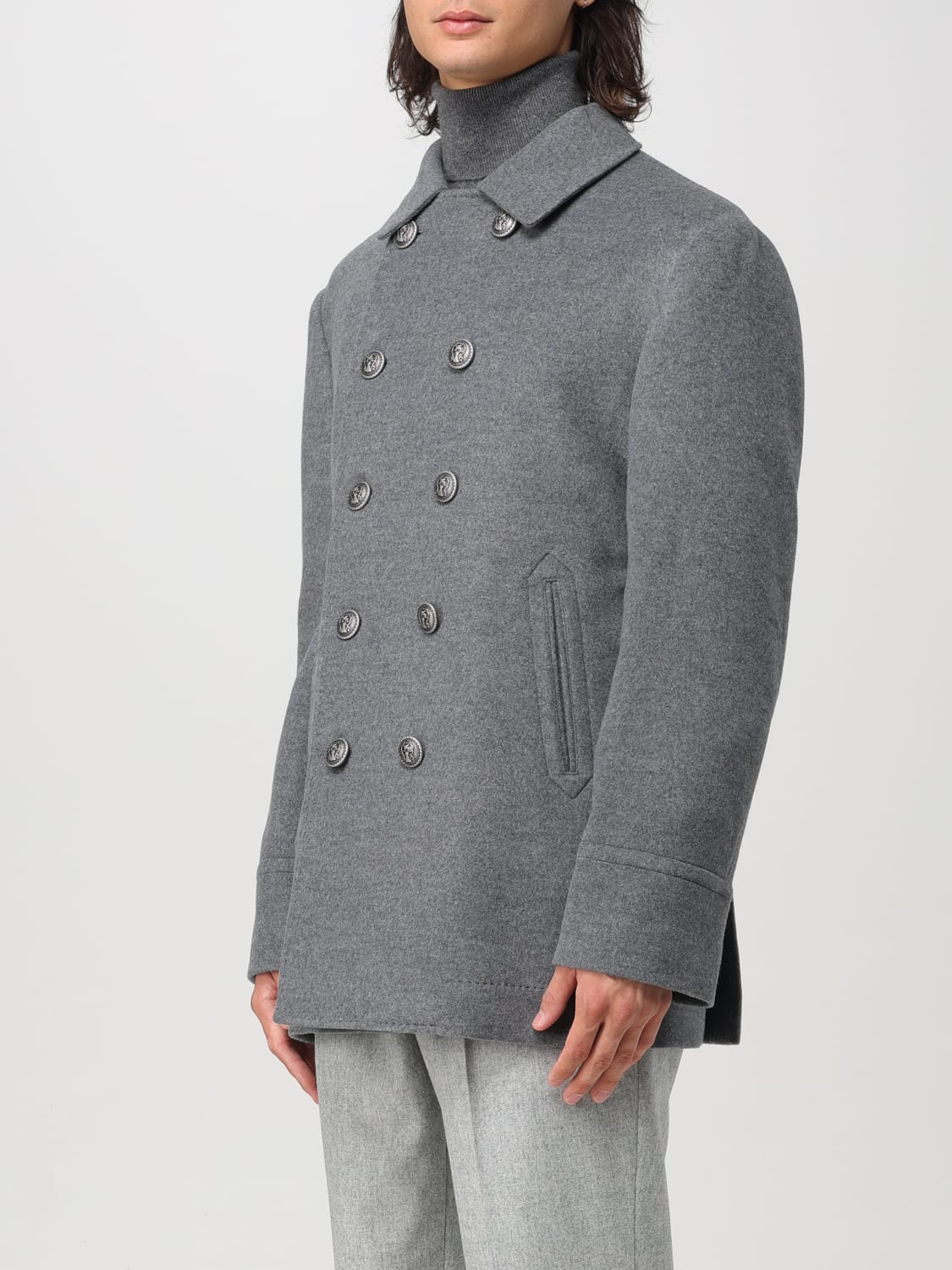 BRUNELLO CUCINELLI COAT: Trench coat men Brunello Cucinelli, Grey - Img 4