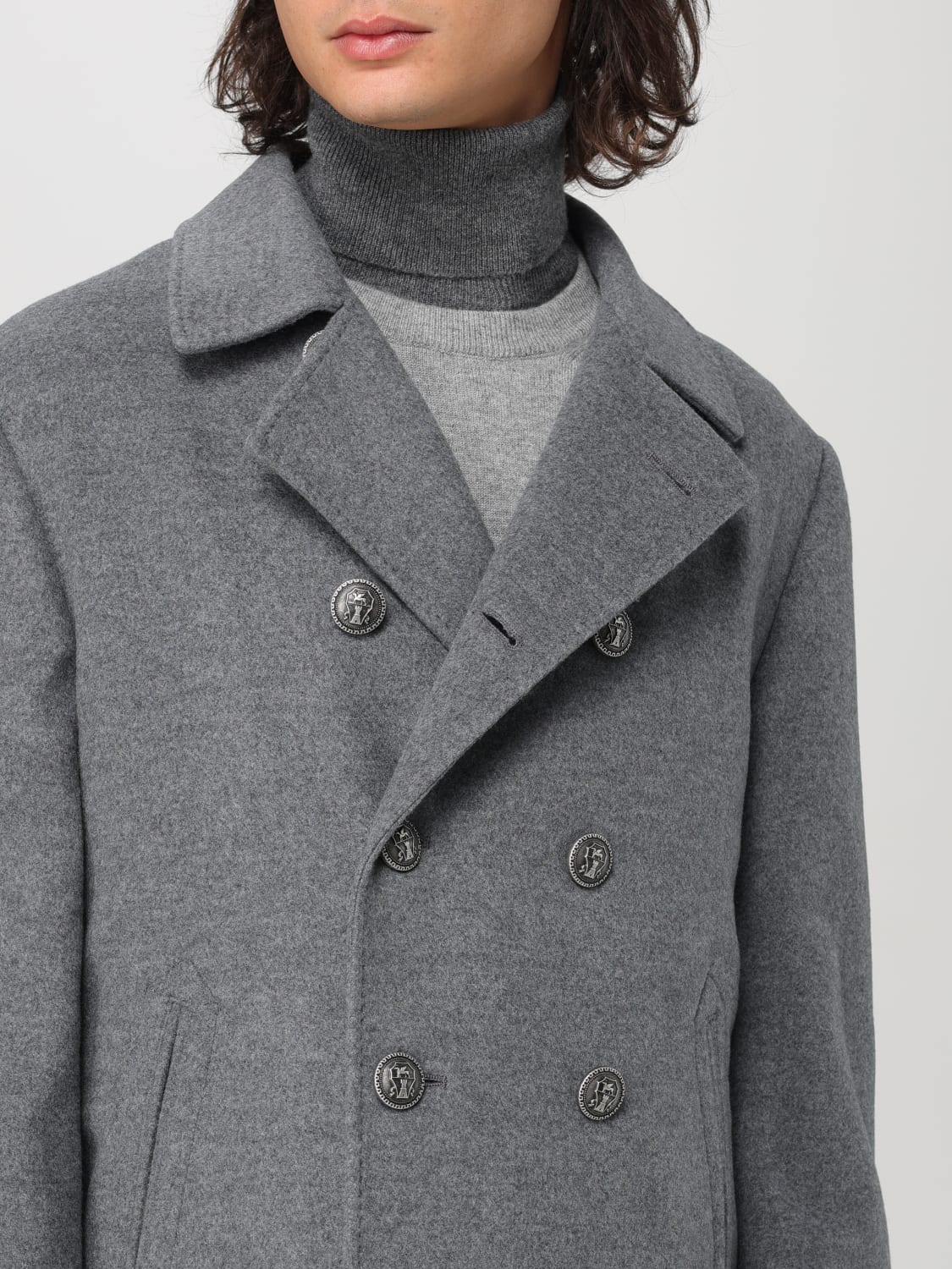 BRUNELLO CUCINELLI COAT: Trench coat men Brunello Cucinelli, Grey - Img 5