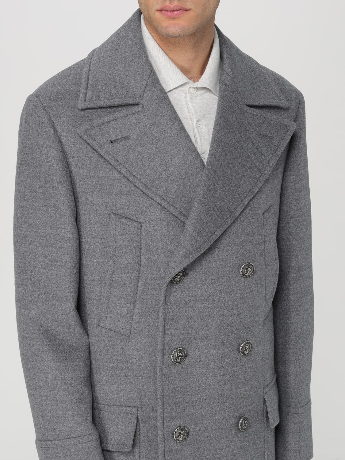 BRUNELLO CUCINELLI COAT: Trench coat men Brunello Cucinelli, Grey - Img 5