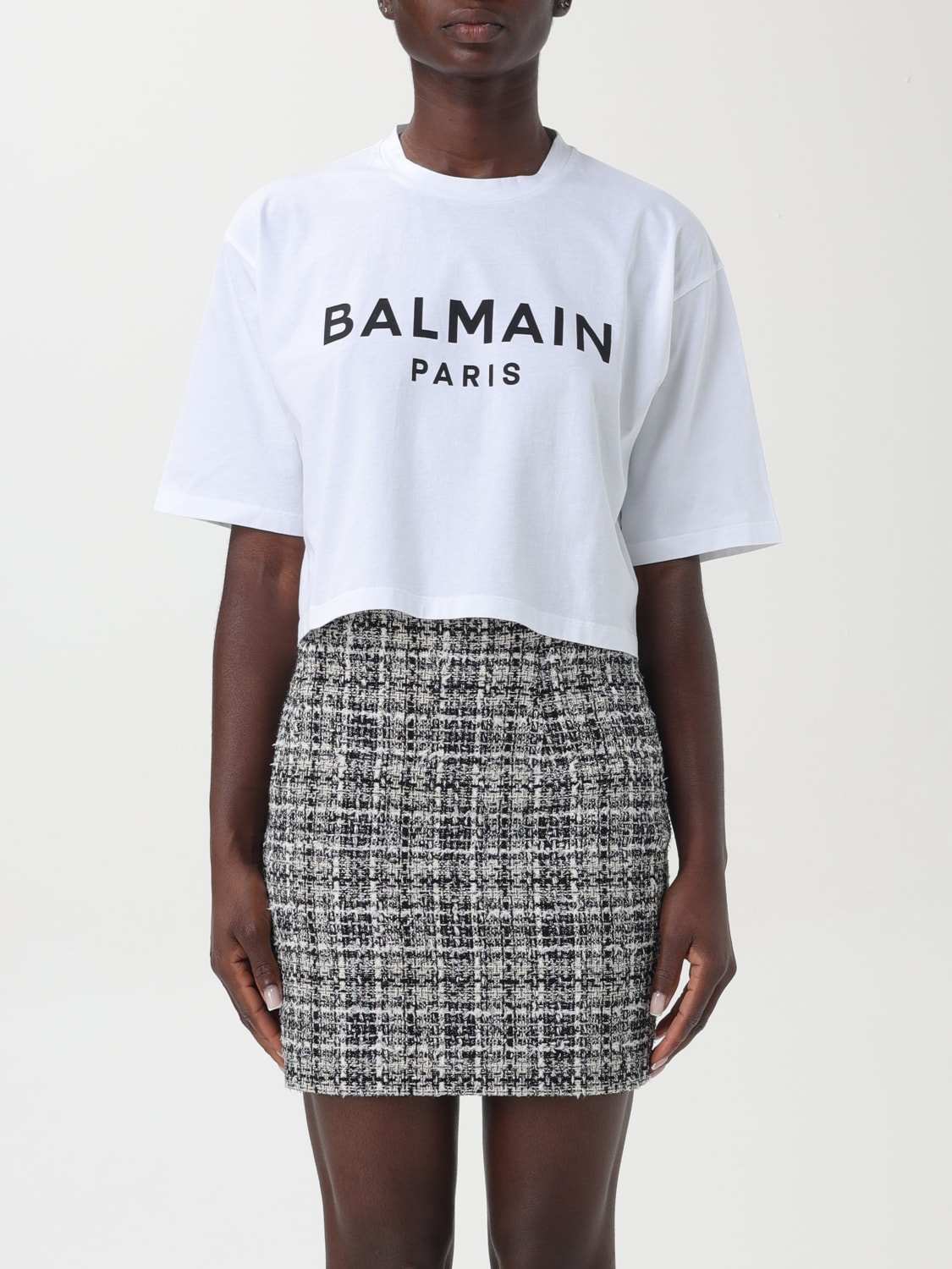 Giglio T-shirt Balmain in cotone con logo