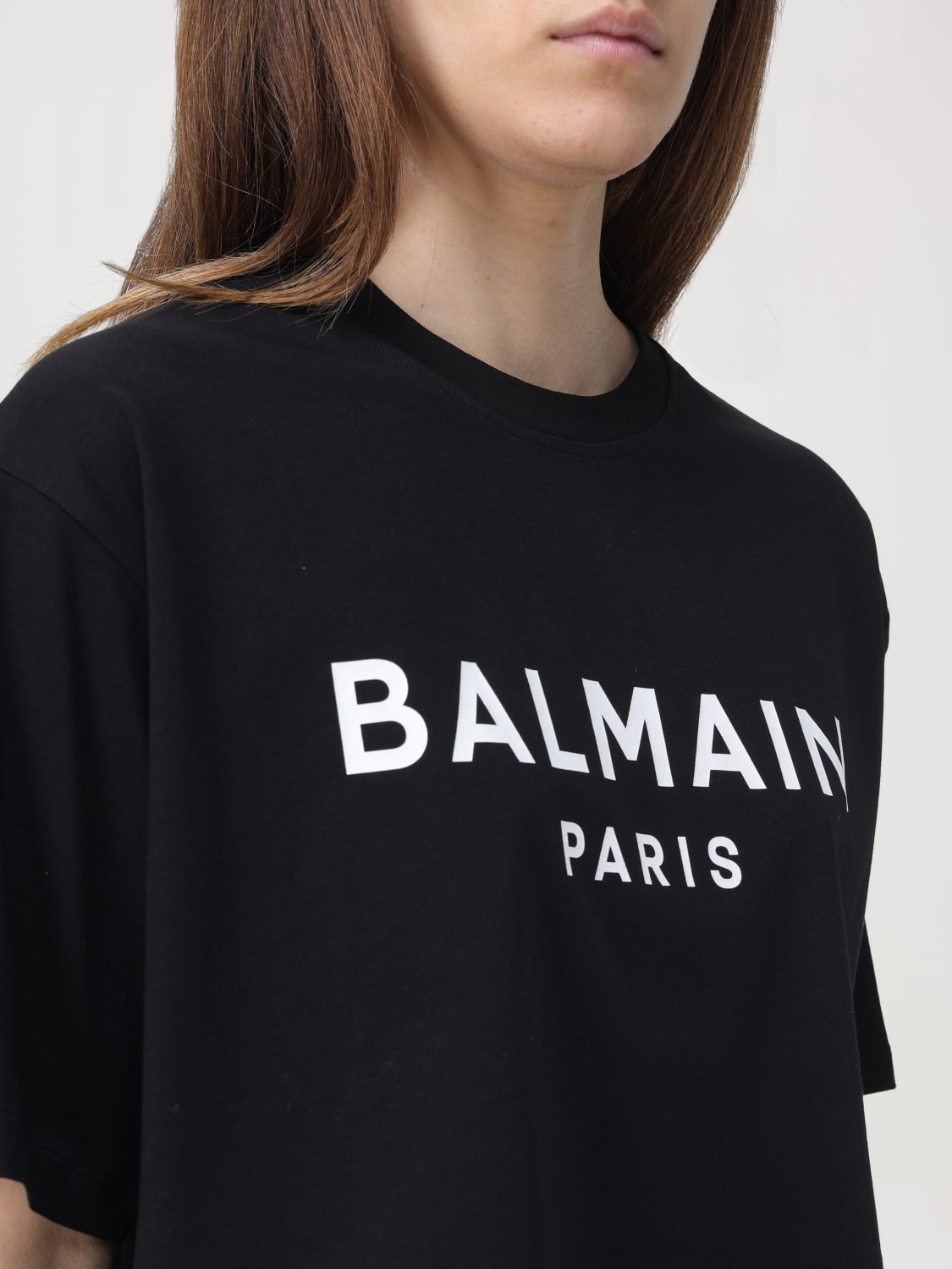 BALMAIN T-SHIRT: T-shirt damen Balmain, Schwarz - Img 5