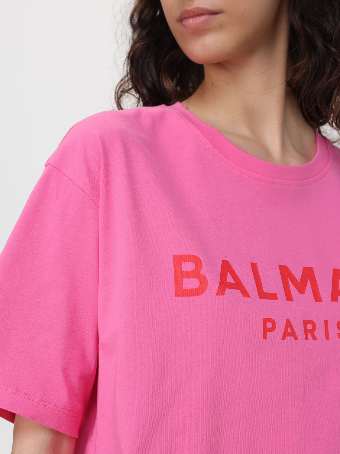 BALMAIN Tシャツ: Tシャツ レディース Balmain, フューシャ - Img 4