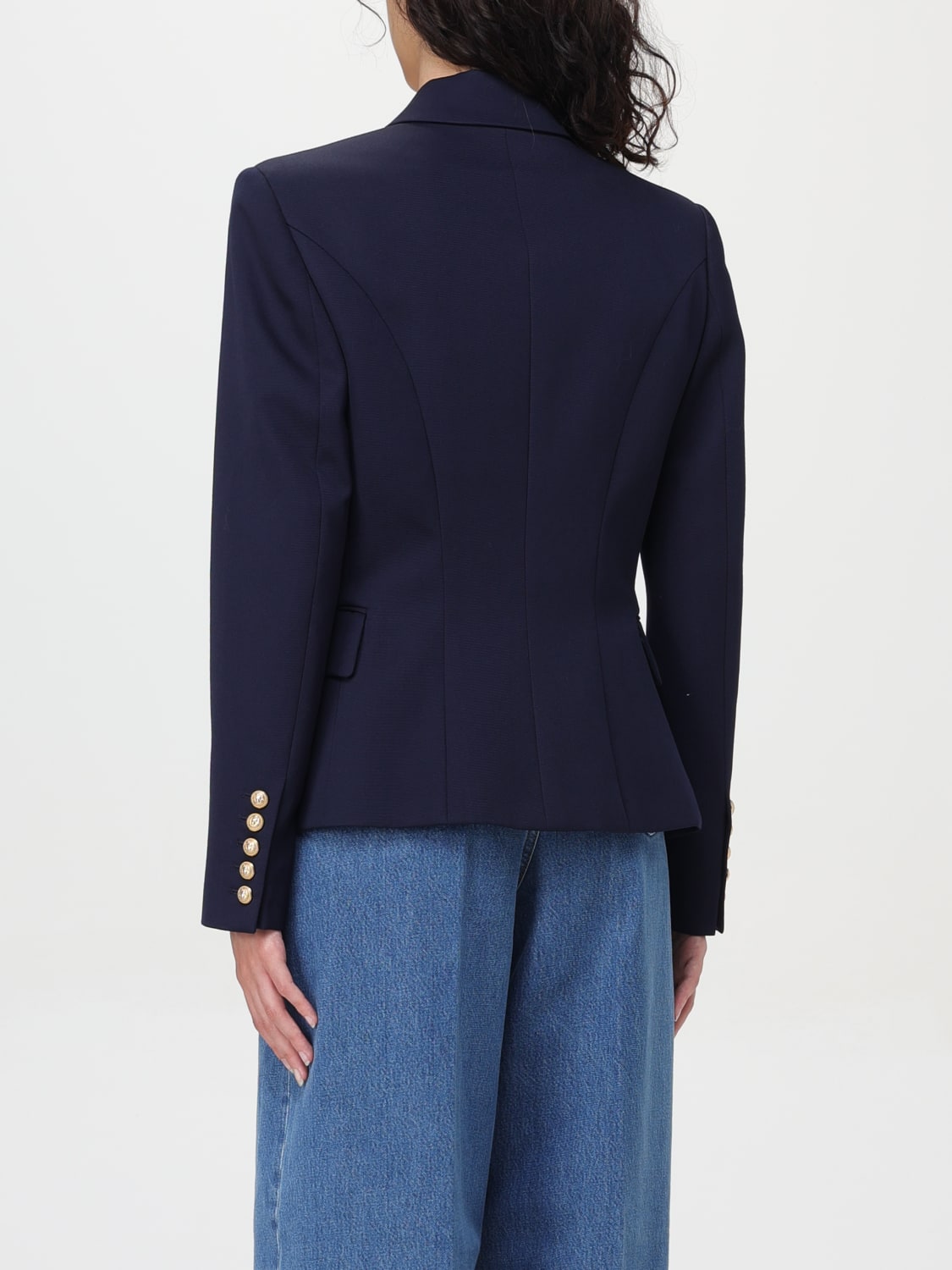 BALMAIN BLAZER: Jacket woman Balmain, Blue - Img 3