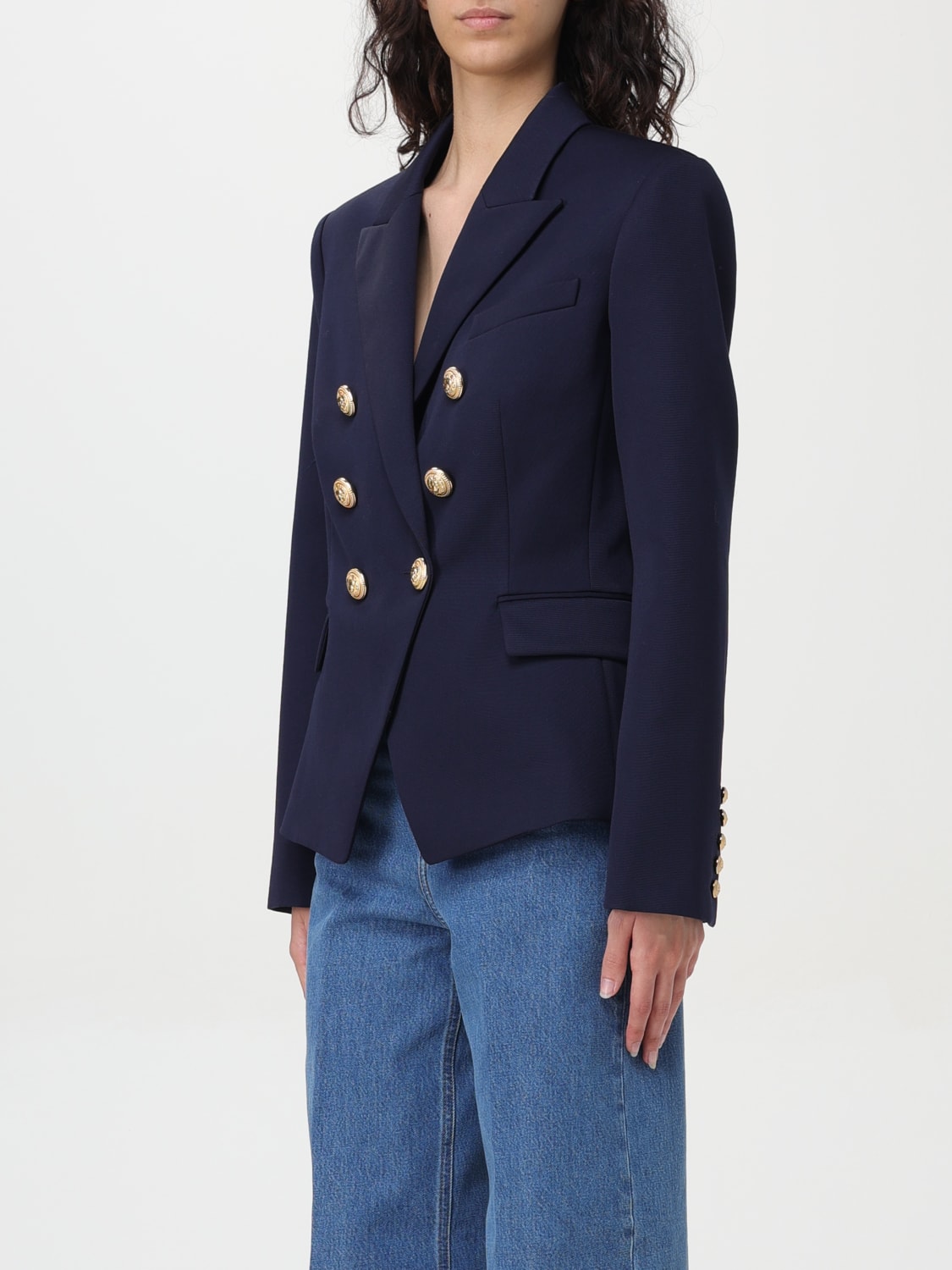 BALMAIN BLAZER: Jacket woman Balmain, Blue - Img 4