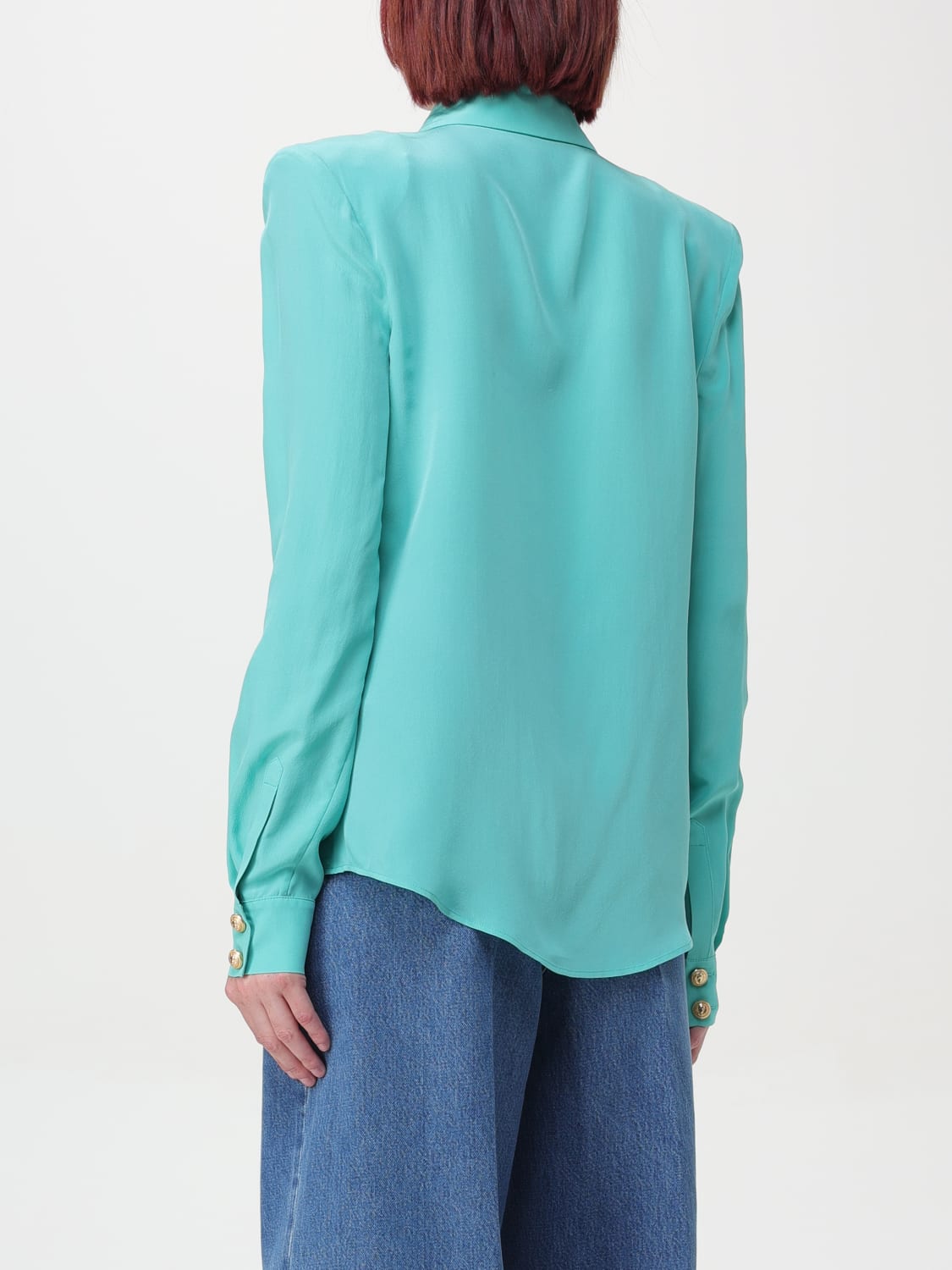 BALMAIN HEMDBLUSE: Top damen Balmain, Blau - Img 3