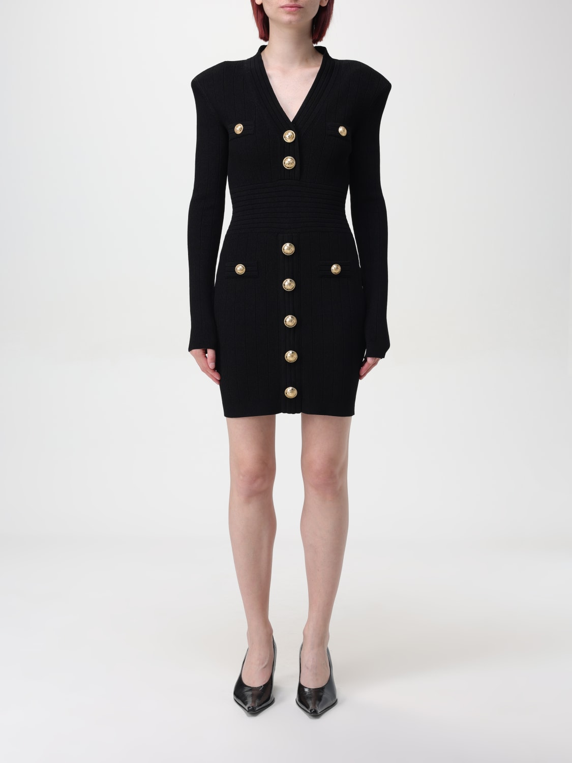 BALMAIN DRESS: Dress woman Balmain, Black - Img 1