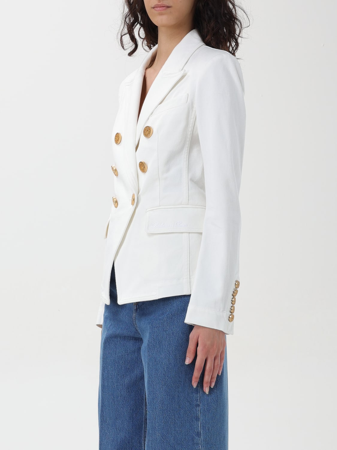 BALMAIN BLAZER: Jacket woman Balmain, White - Img 4