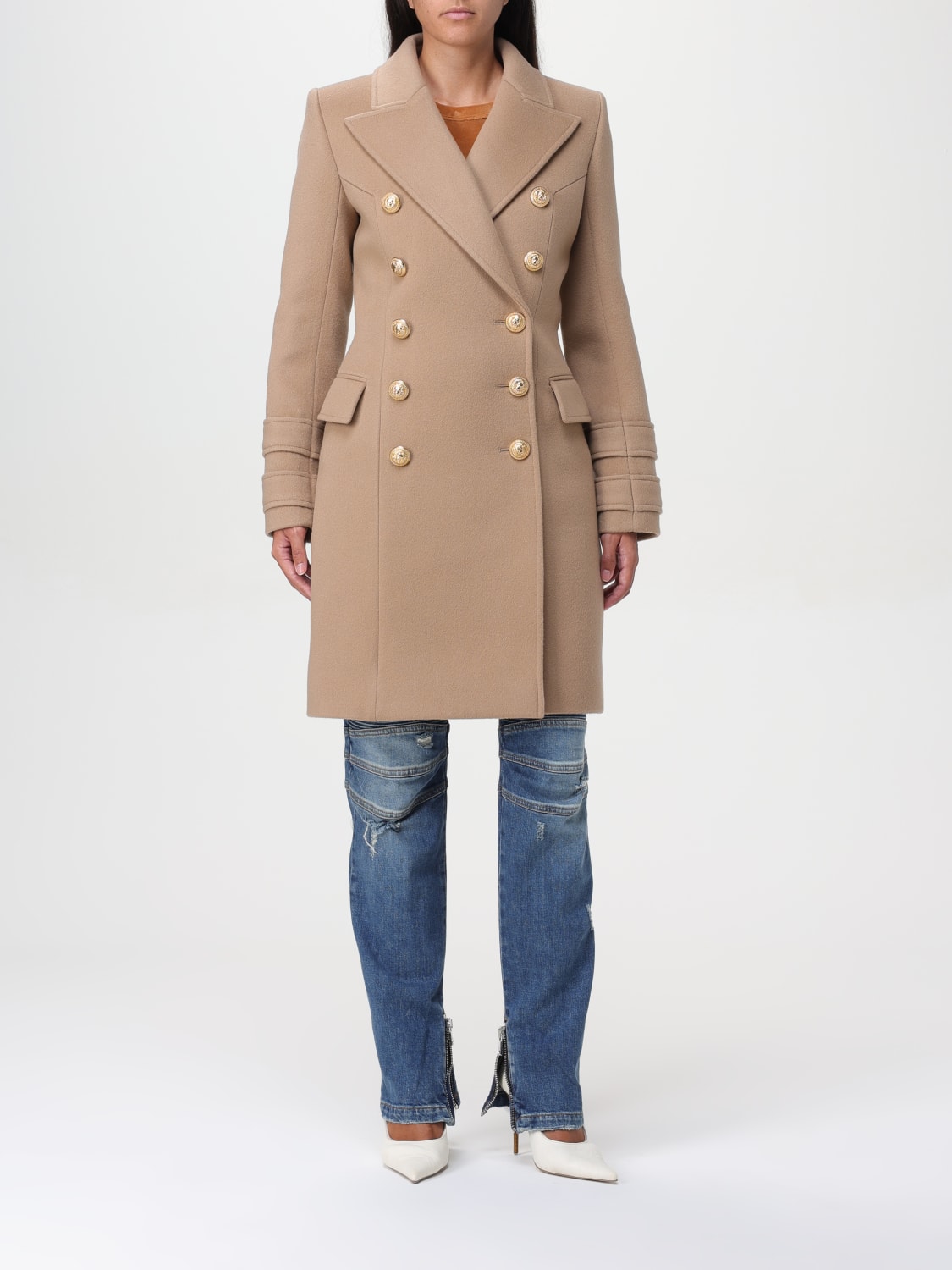 Balmain manteau femme sale