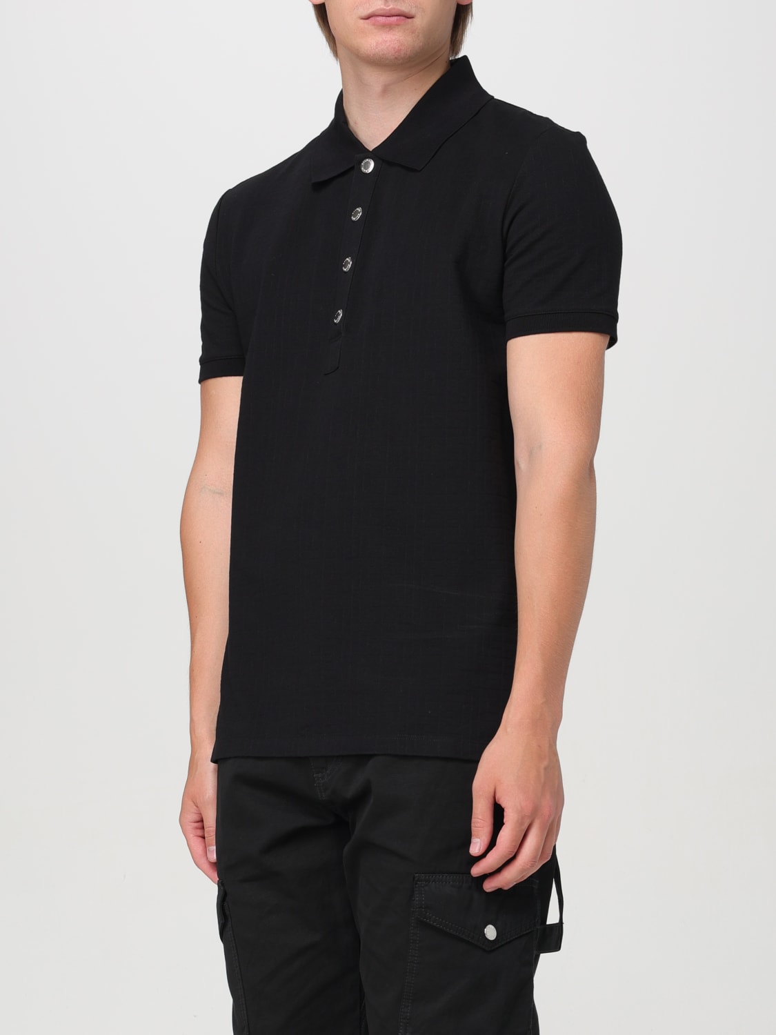 BALMAIN POLO SHIRT: Polo shirt men Balmain, Black - Img 4