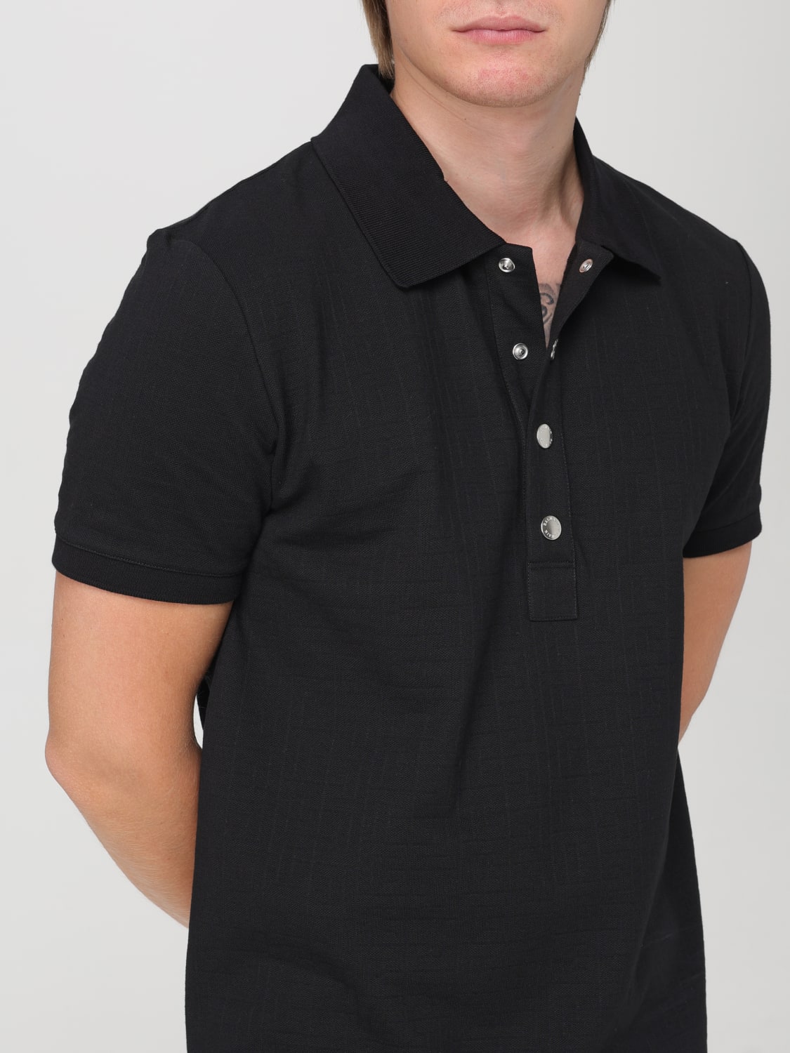 BALMAIN POLO SHIRT: Polo shirt men Balmain, Black - Img 5