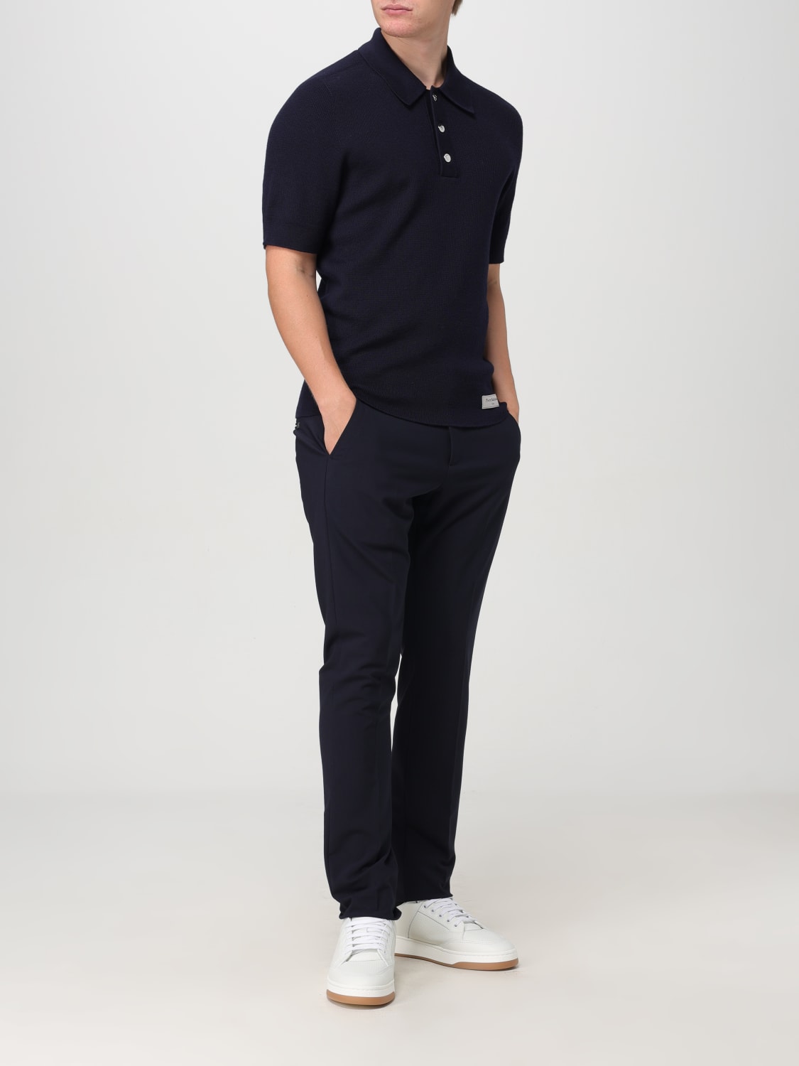 BALMAIN POLO SHIRT: Polo shirt men Balmain, Blue - Img 2