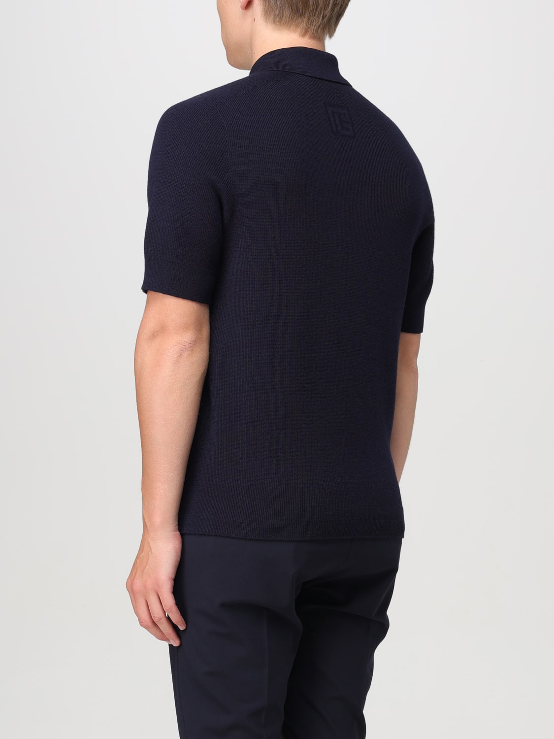 BALMAIN POLO SHIRT: Polo shirt men Balmain, Blue - Img 3