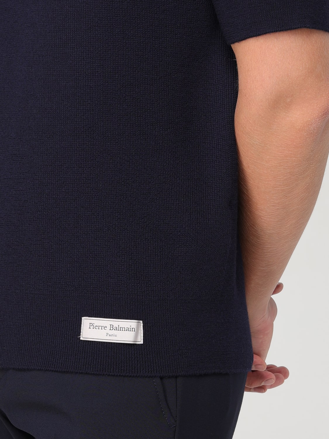 BALMAIN POLO SHIRT: Polo shirt men Balmain, Blue - Img 5