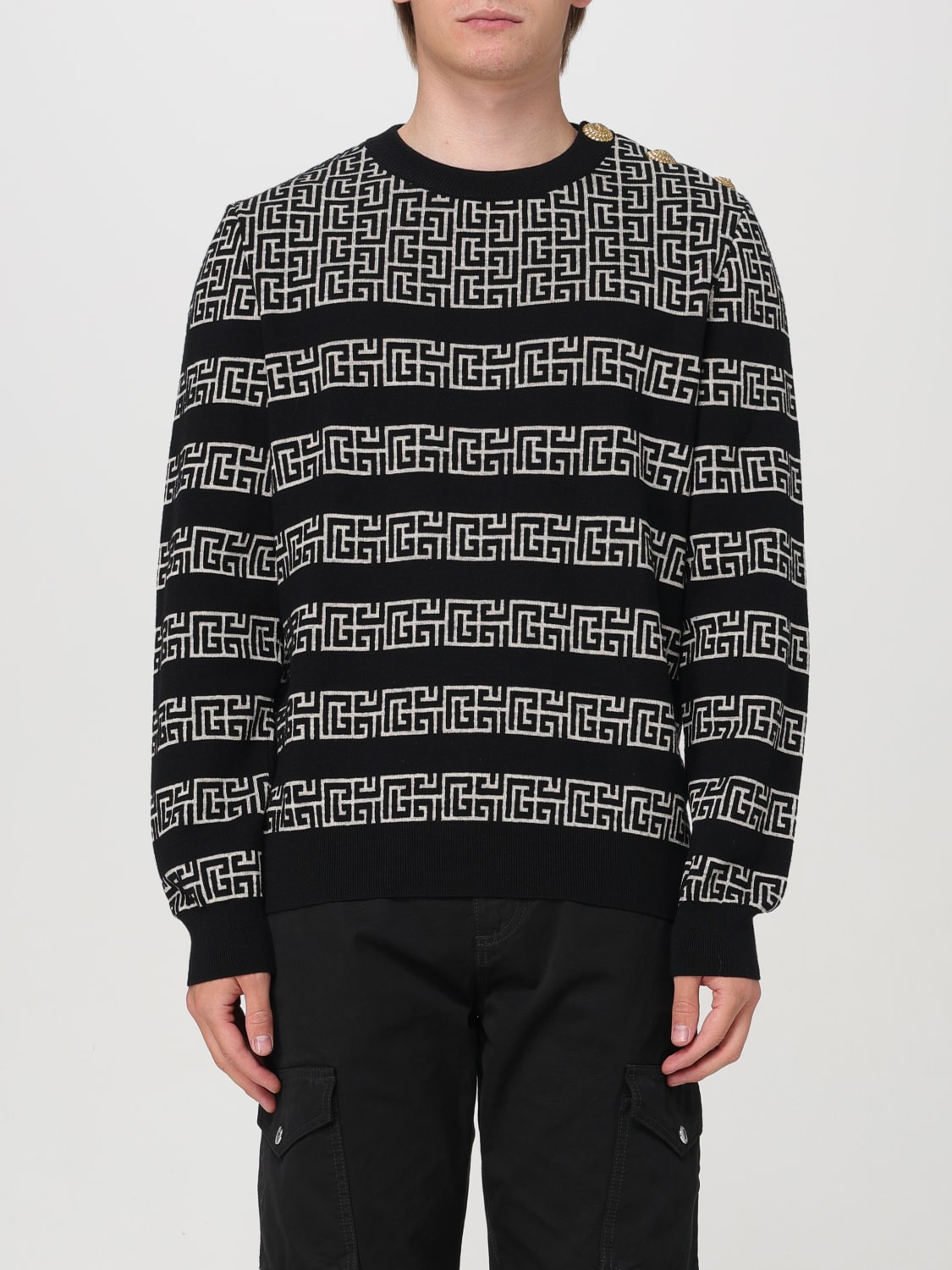 BALMAIN SWEATER: Cardigan men Balmain, White - Img 1