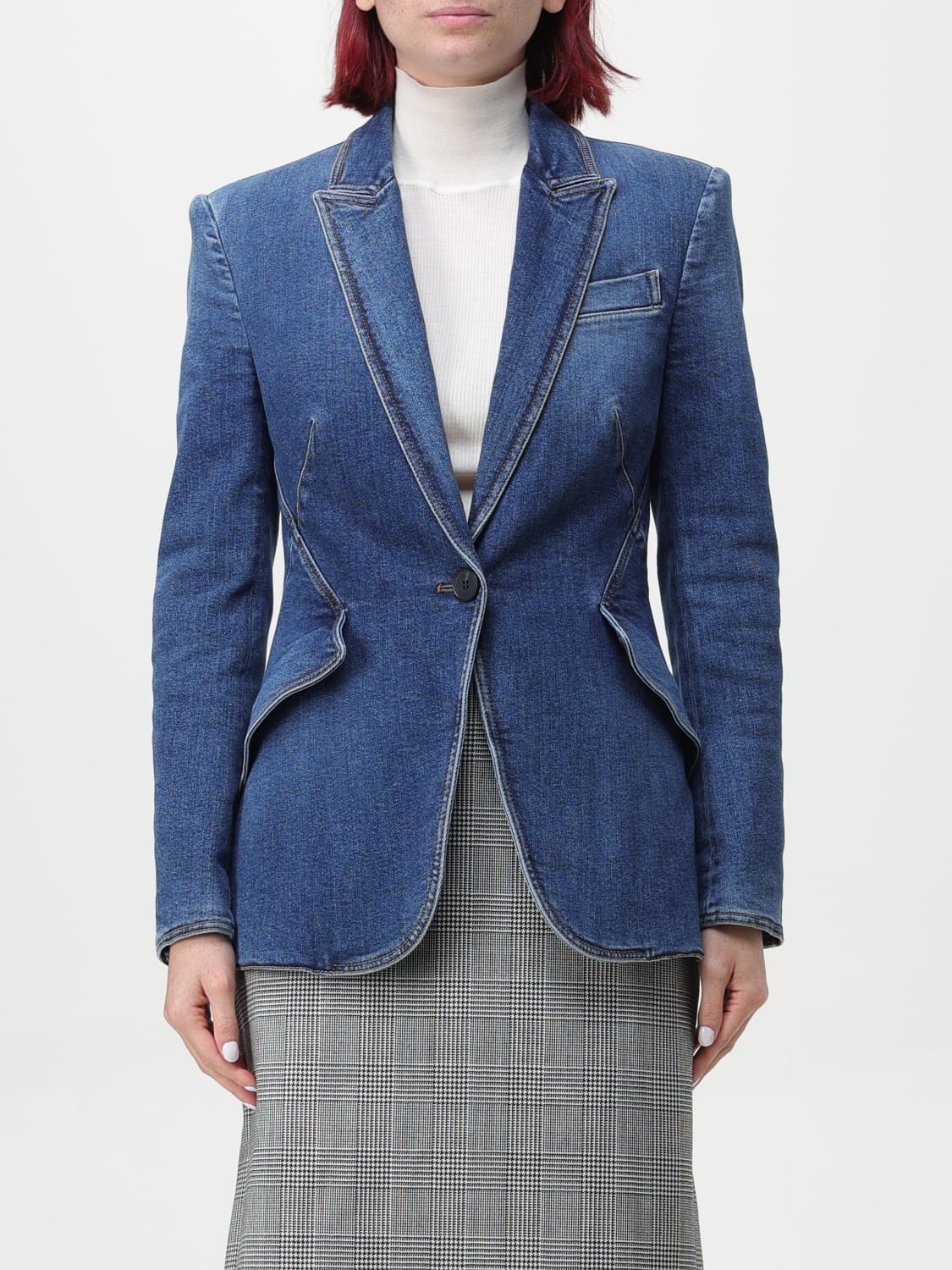 Giglio Blazer a monopetto Alexander McQueen