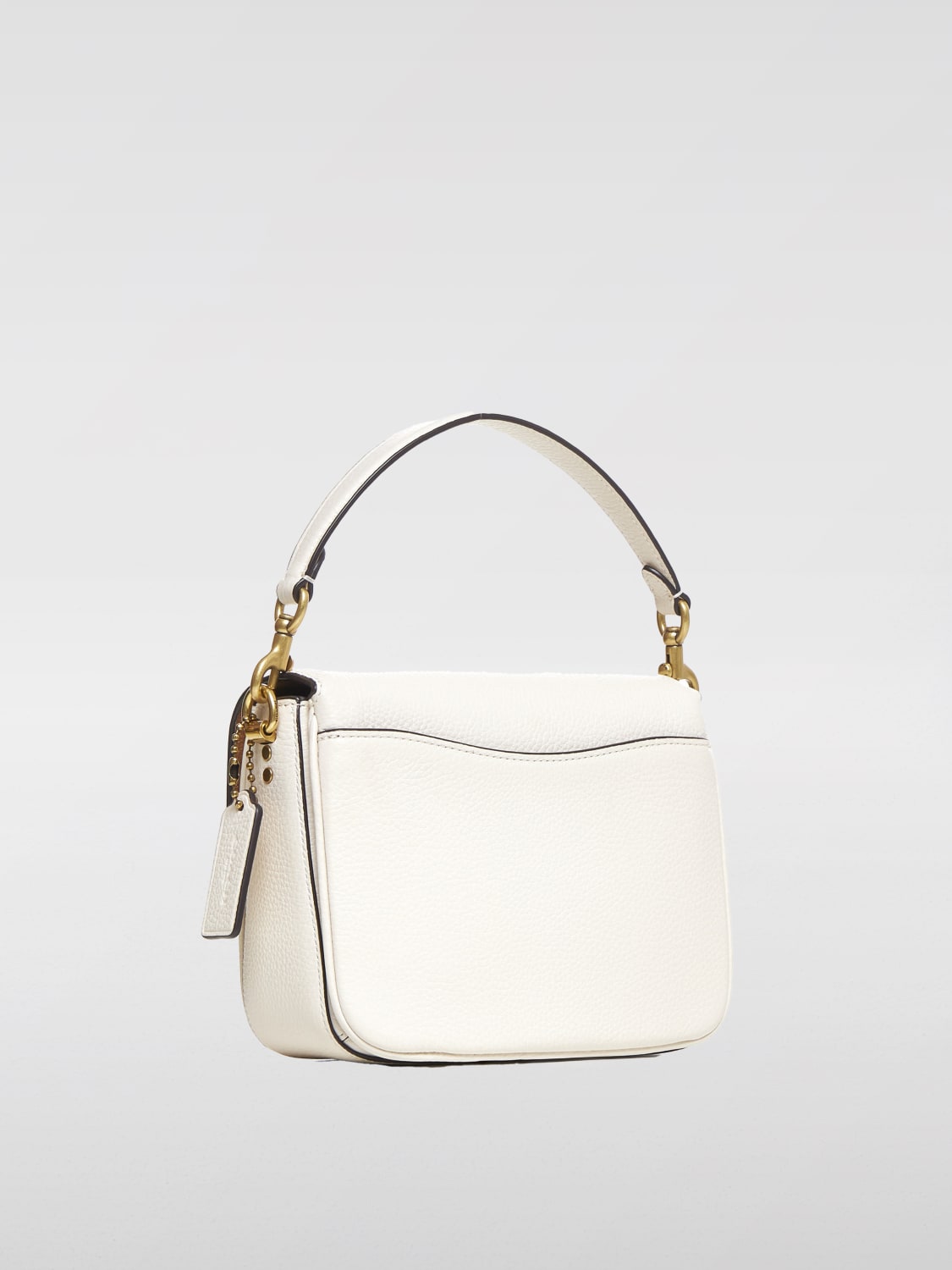 COACH White outlet Shoulder Bag with Crossbody Strap