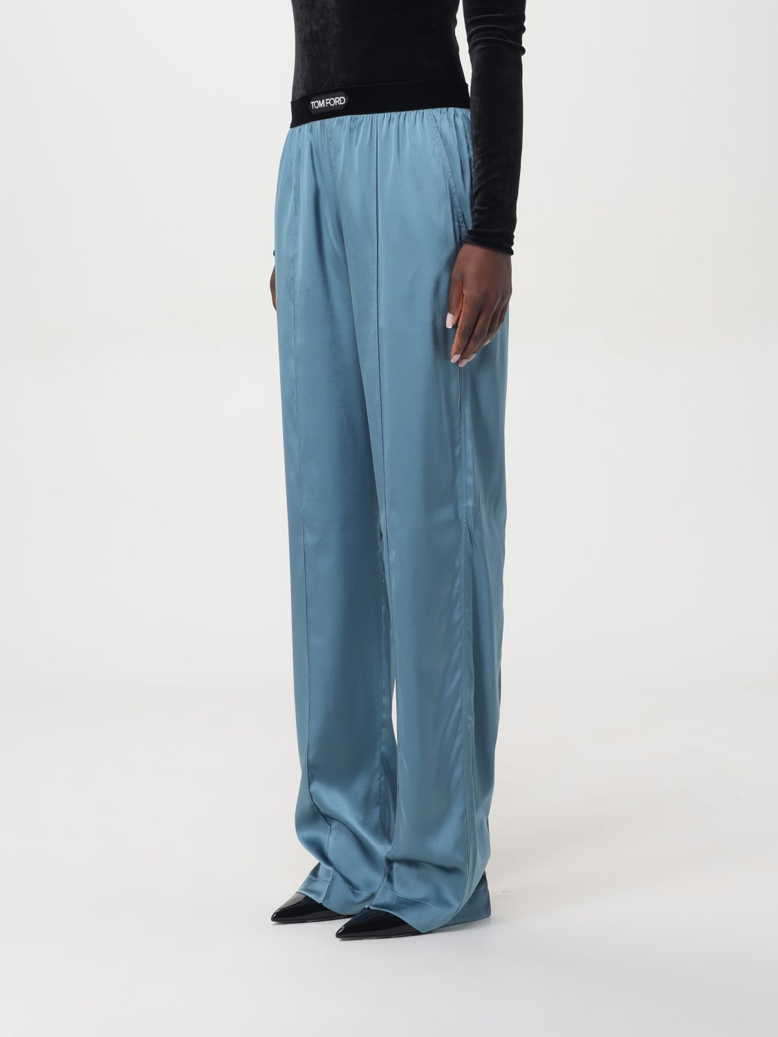 TOM FORD PANTS: Pants woman Tom Ford, Blue - Img 3