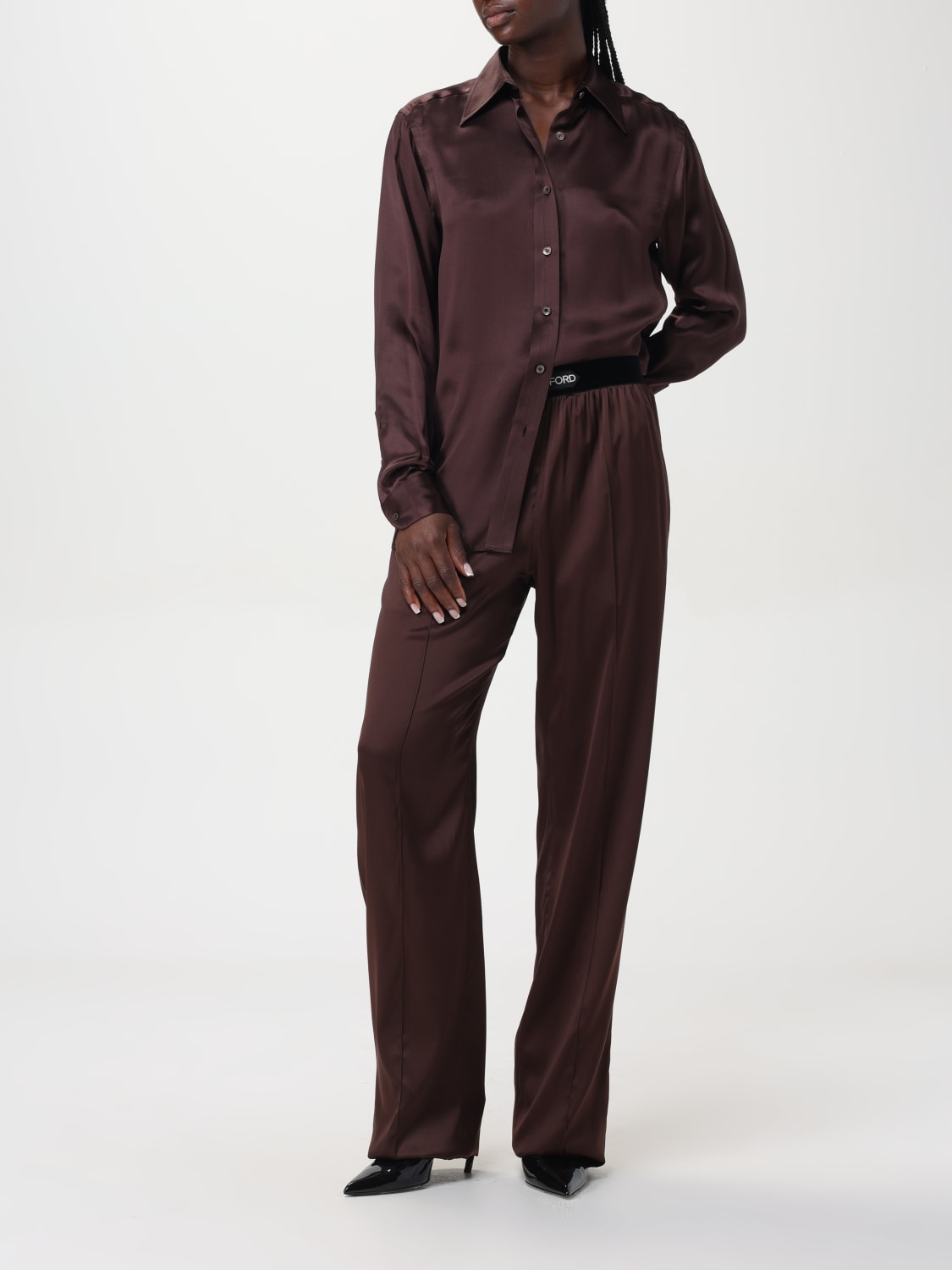 Tom Ford Outlet: Pants woman - Brown | Tom Ford pants