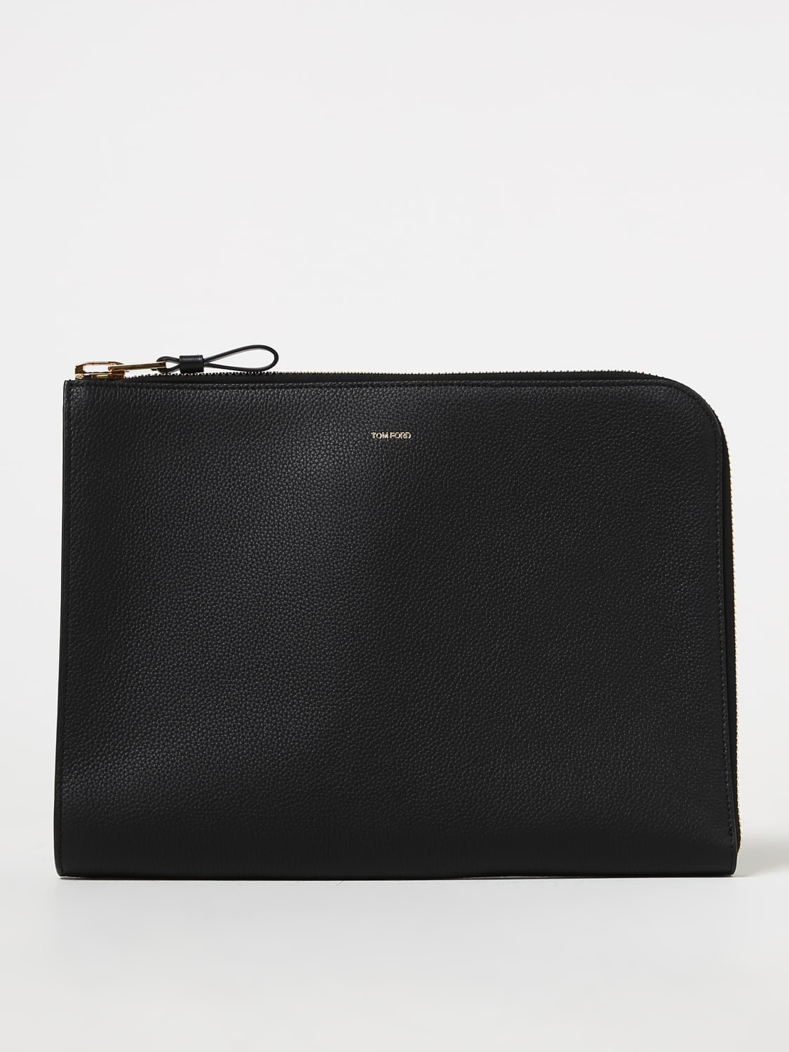 Giglio Pochette con logo Tom Ford in pelle