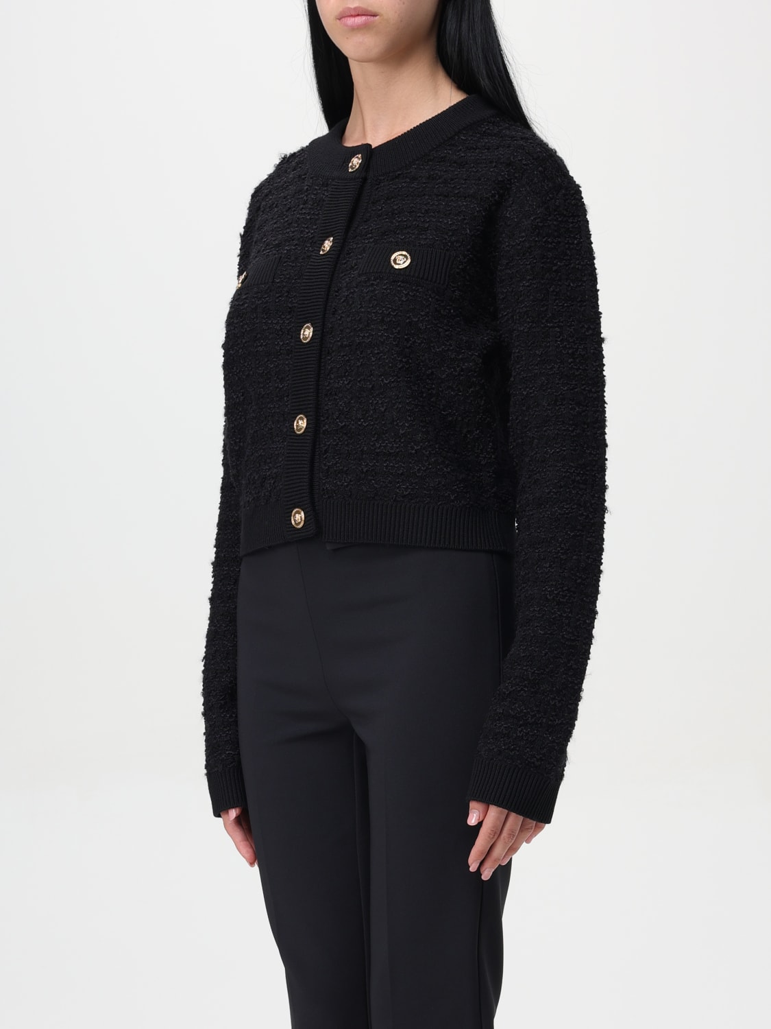 VERSACE CARDIGAN: Sweater woman Versace, Black - Img 3