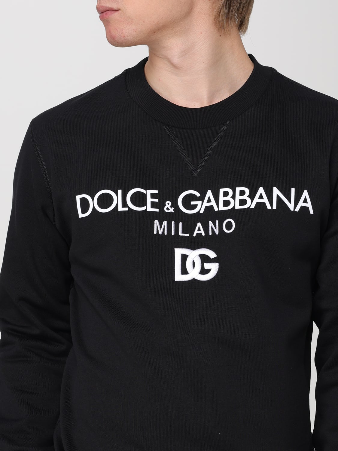 DOLCE & GABBANA 스웨트셔츠: 스웨트셔츠 남성 Dolce & Gabbana, 블랙 - Img 5