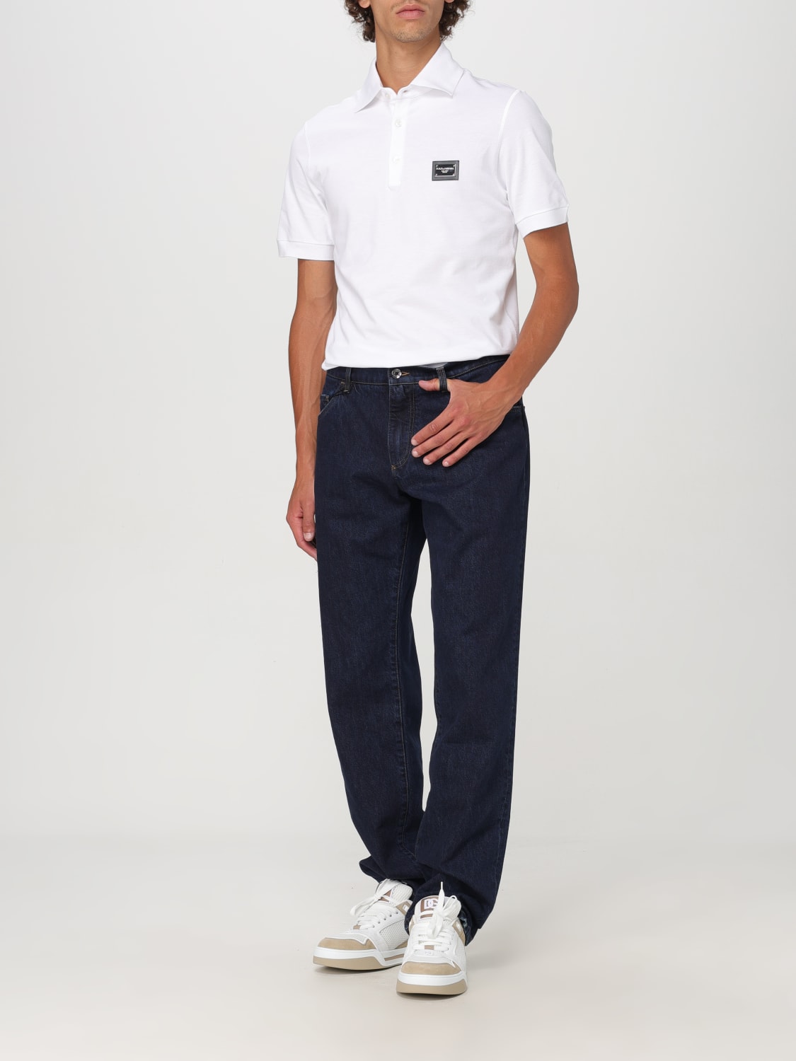 DOLCE & GABBANA POLO SHIRT: Polo shirt men Dolce & Gabbana, White - Img 2