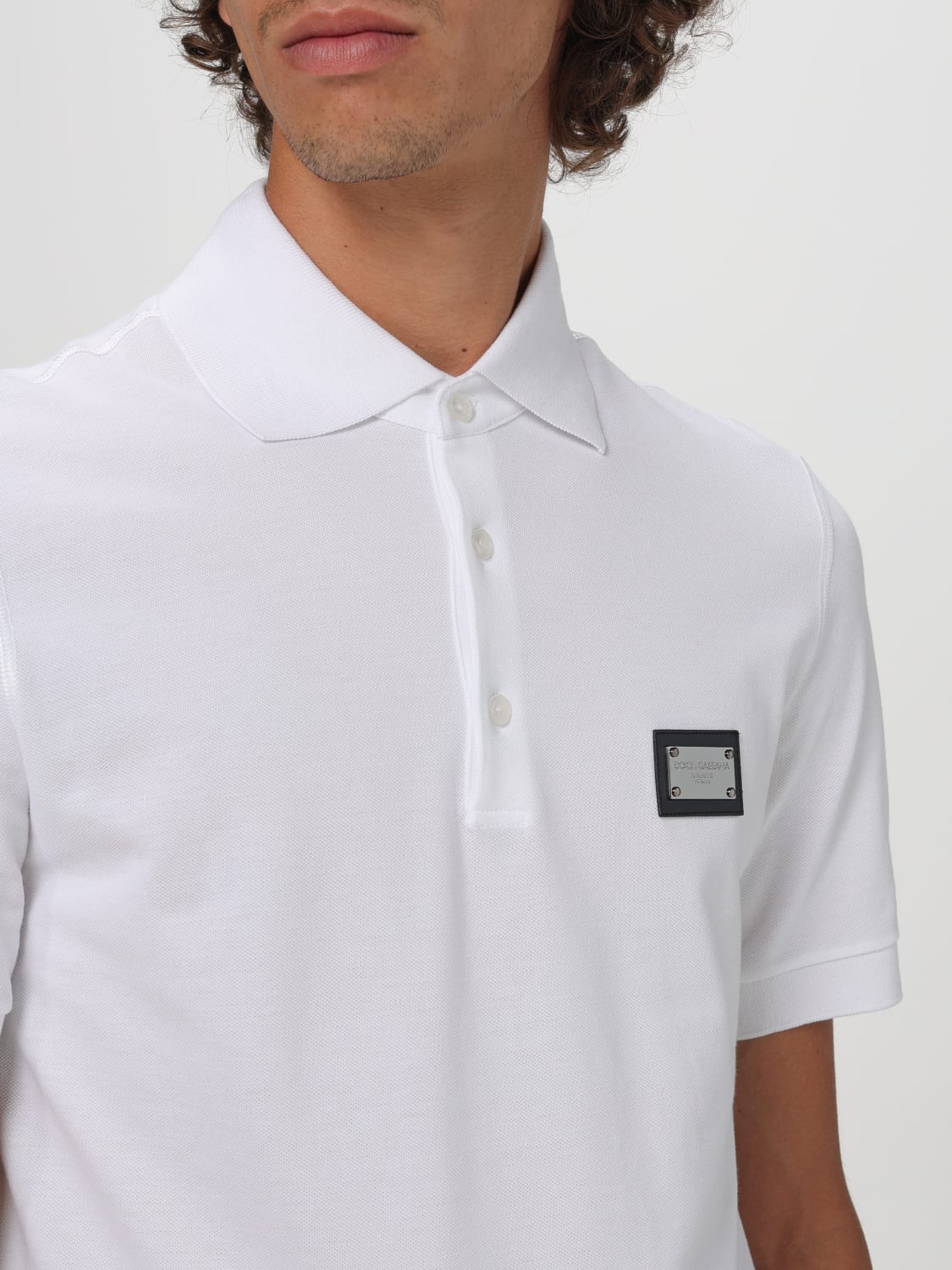 DOLCE & GABBANA POLO SHIRT: Polo shirt men Dolce & Gabbana, White - Img 5