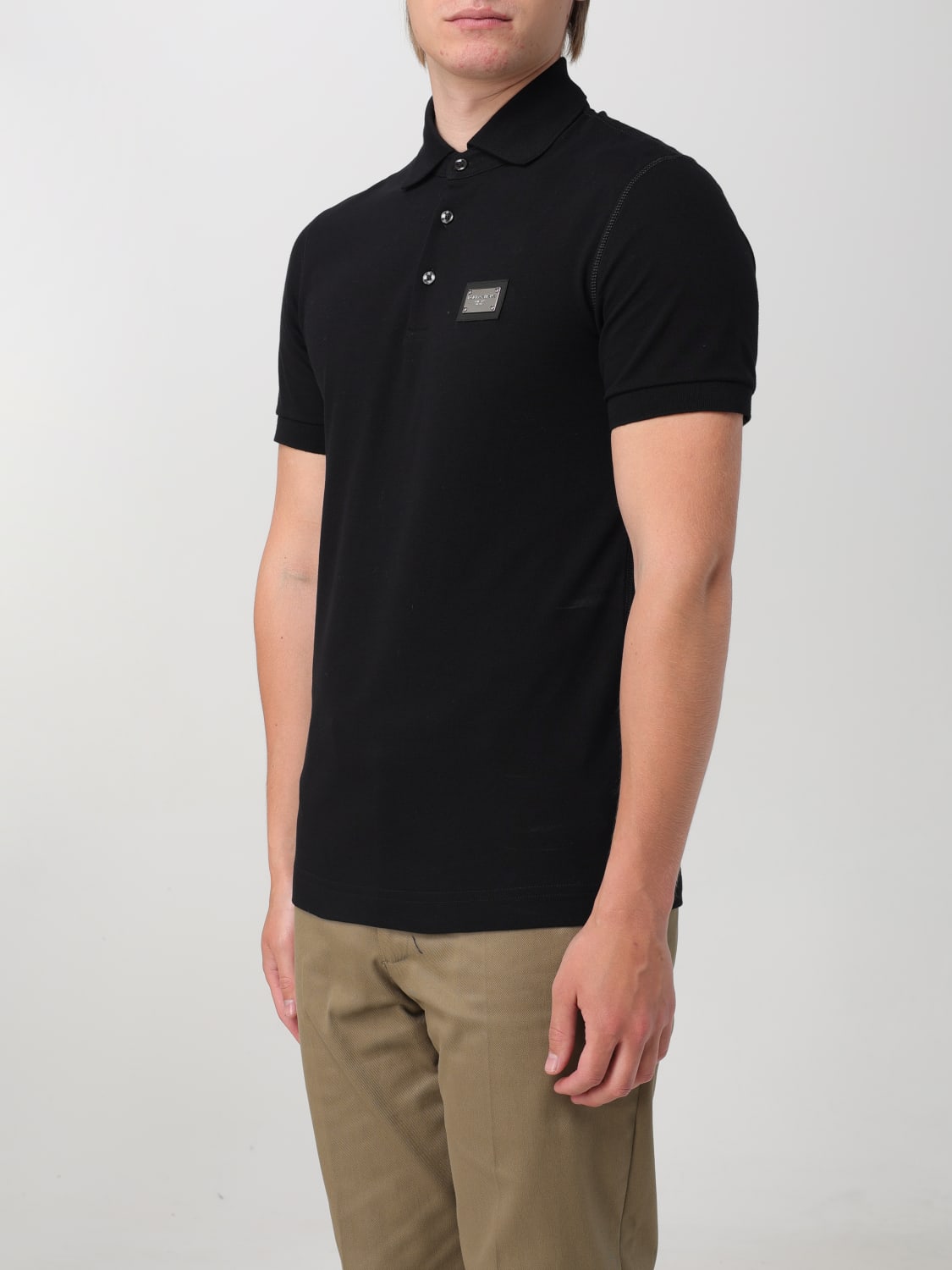 DOLCE & GABBANA POLO SHIRT: Polo shirt men Dolce & Gabbana, Black - Img 4