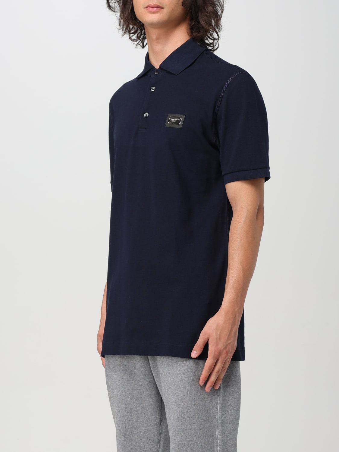 DOLCE & GABBANA POLO: Polo herren Dolce & Gabbana, Blau - Img 4