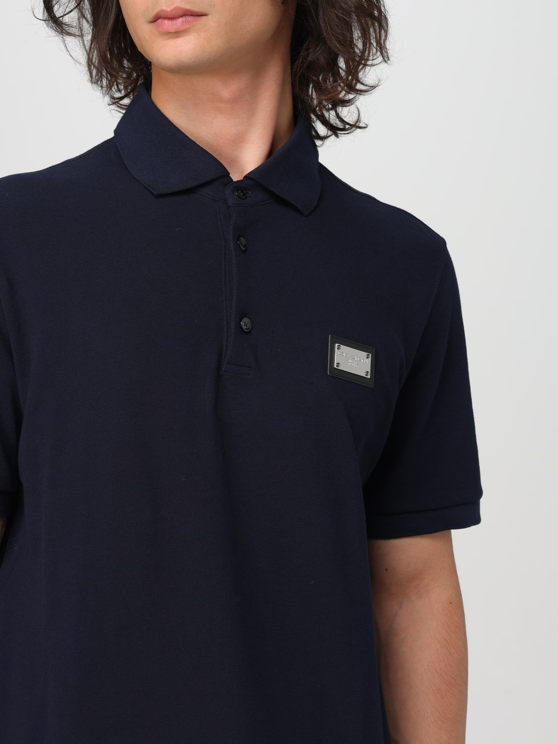 DOLCE & GABBANA POLO: Polo herren Dolce & Gabbana, Blau - Img 5